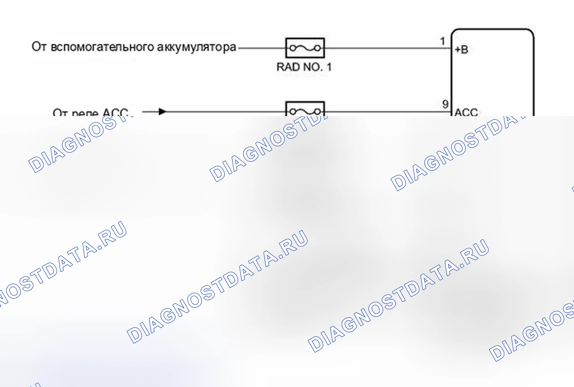 Рис. 217: электросхема. Toyota Prius V I