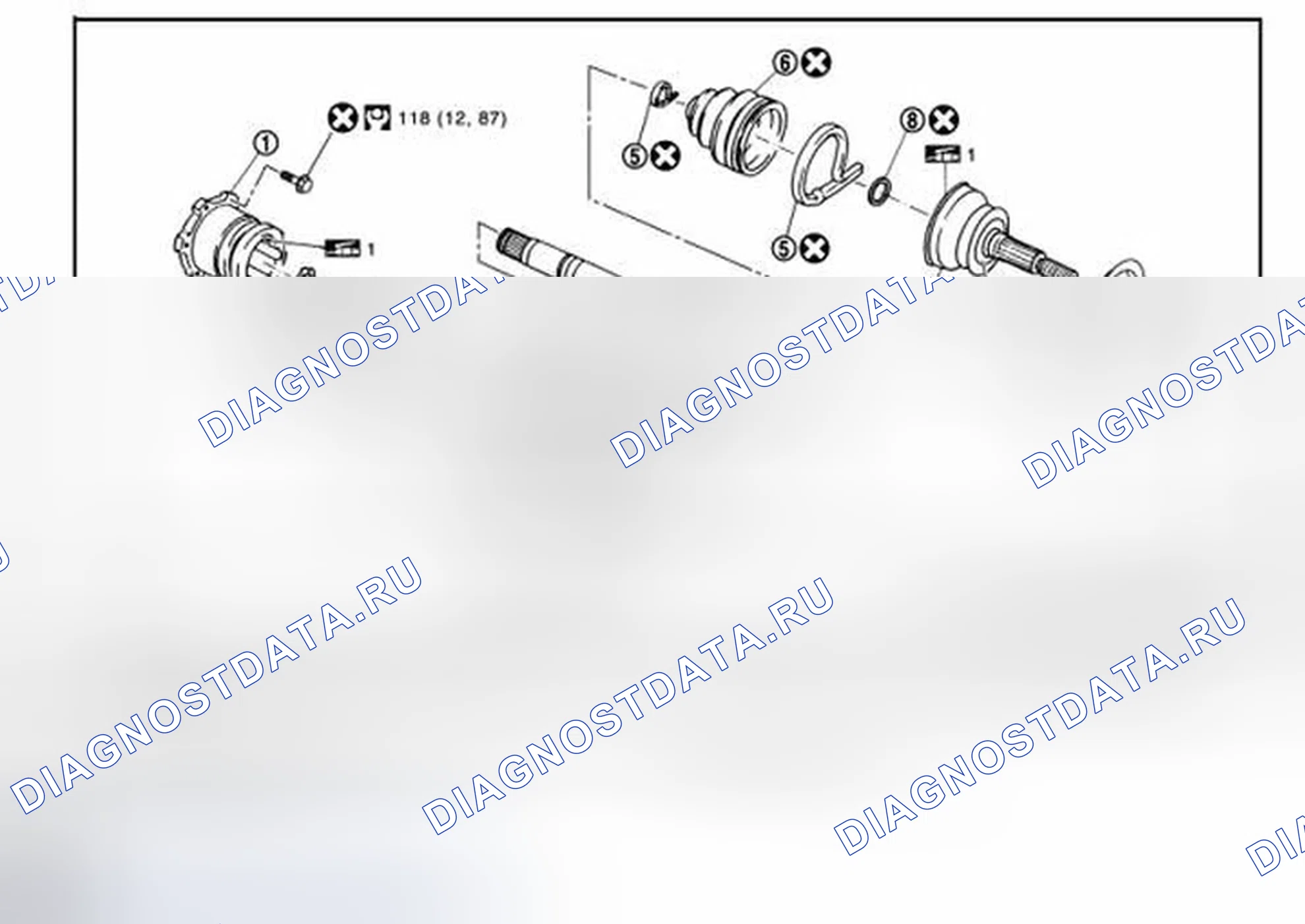 Рис. 44: Разнесенный вид. Infiniti FX35 II рестайлинг