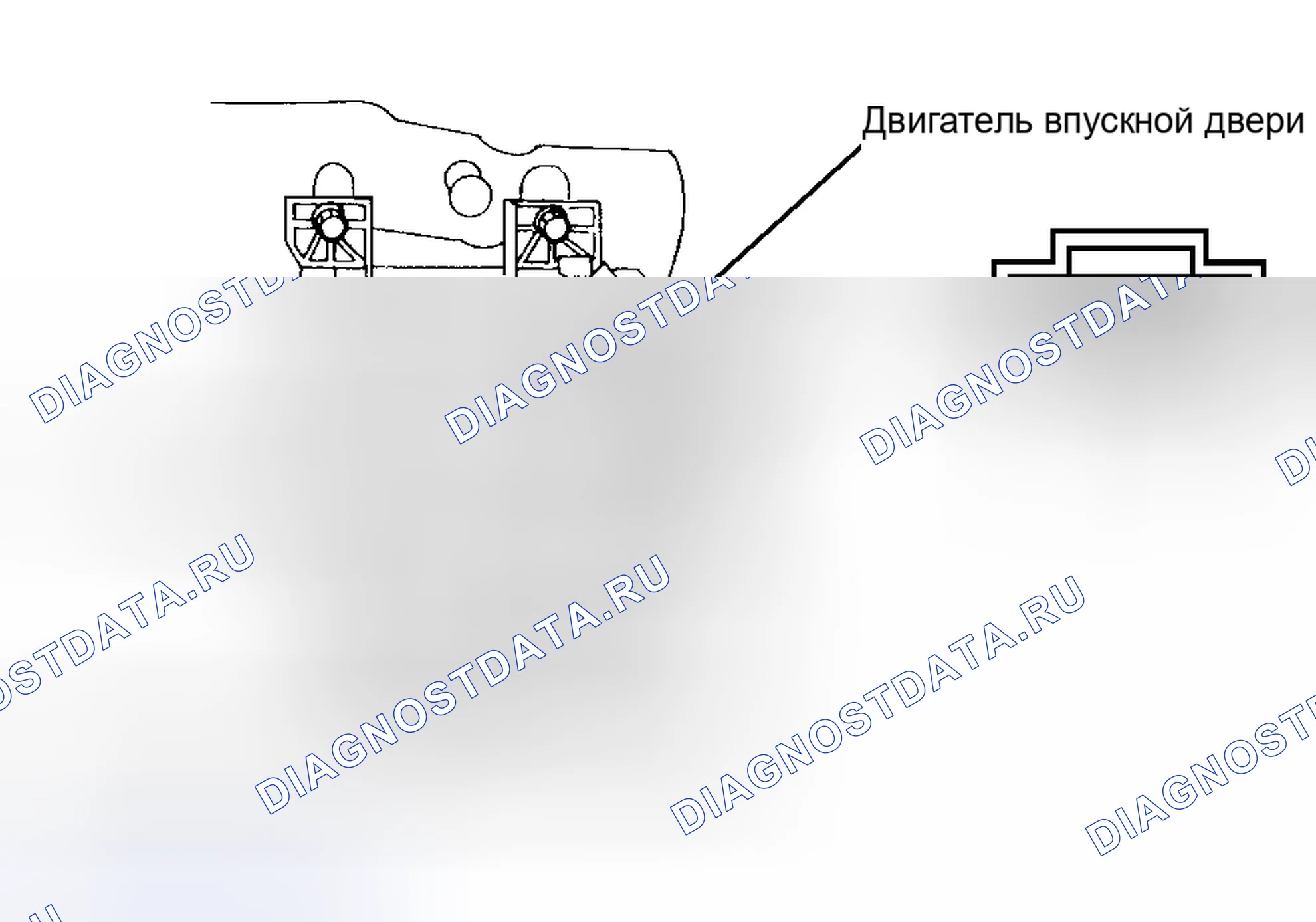 Рис. 2: ПРОВЕРКА ФУНКЦИОНИРОВАНИЯ ДВИГАТЕЛЯ ВПУСКНОЙ ДВЕРИ. Subaru Legacy BD/BG/BK