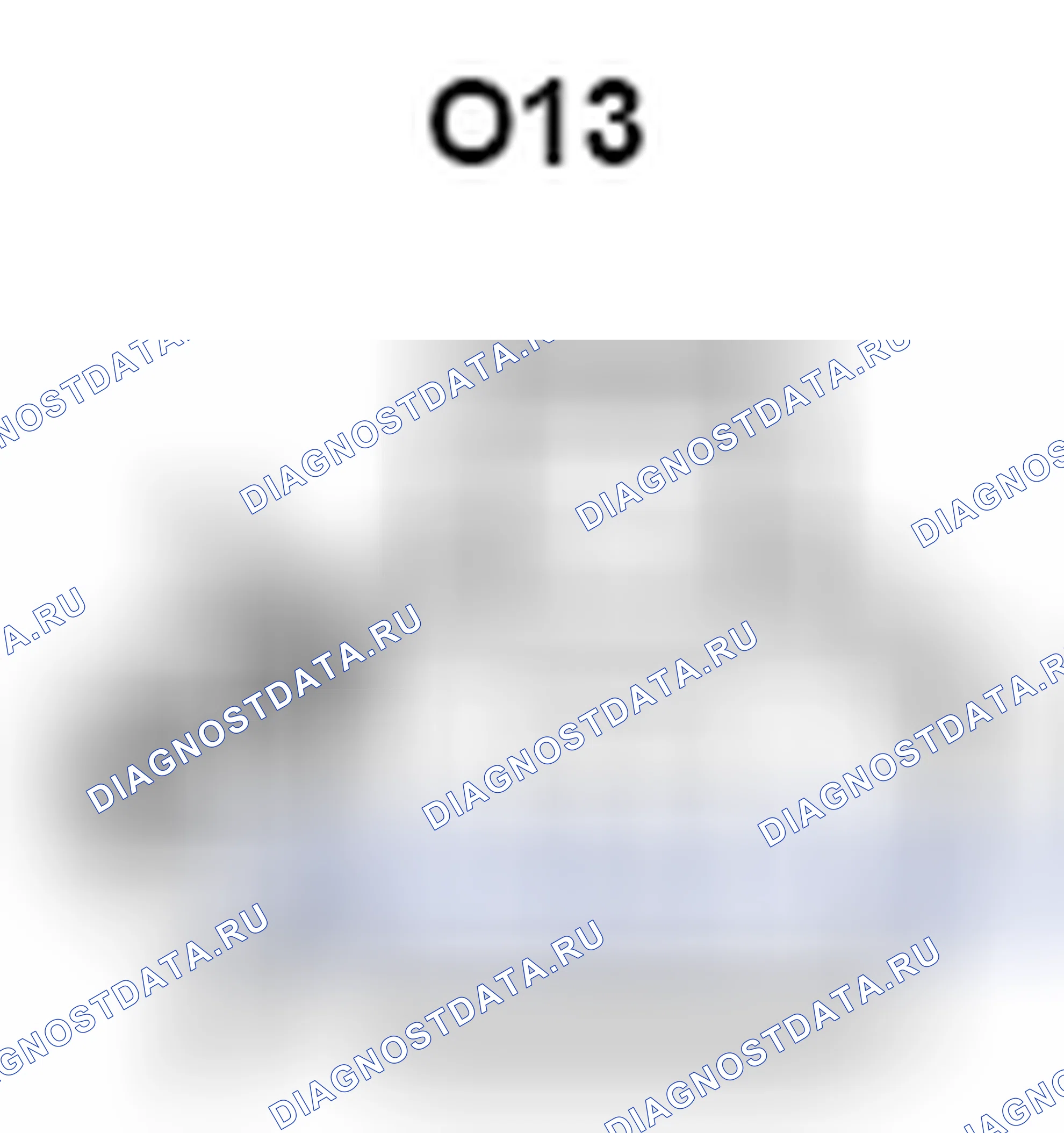 Рис. 1429: Вид с торца разъема громкоговорителя (правый задний) (O13). Toyota Camry XV40 рестайлинг
