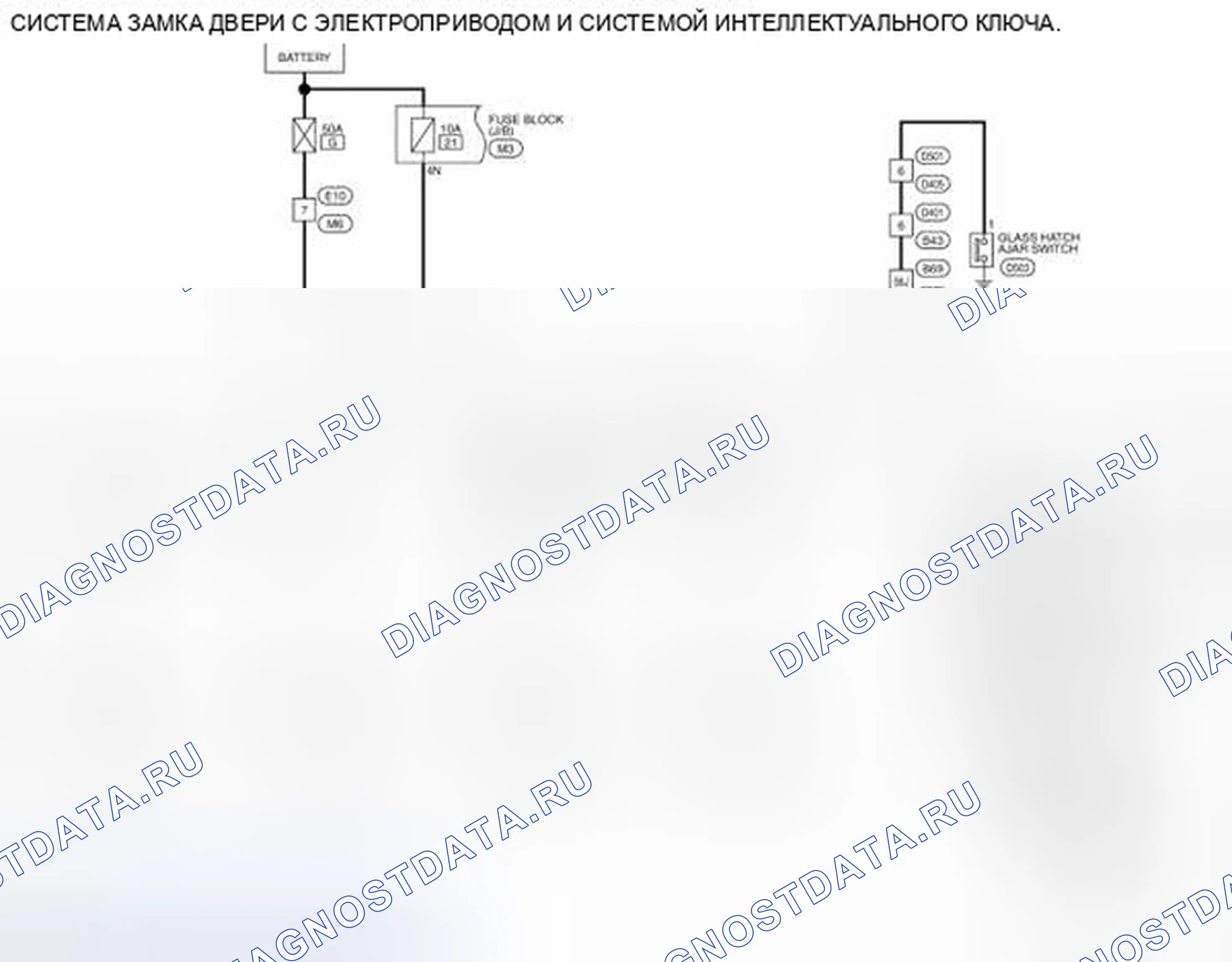 Рис. 150: электросхема - с интеллектуальной системой ключей. Nissan Pathfinder III рестайлинг