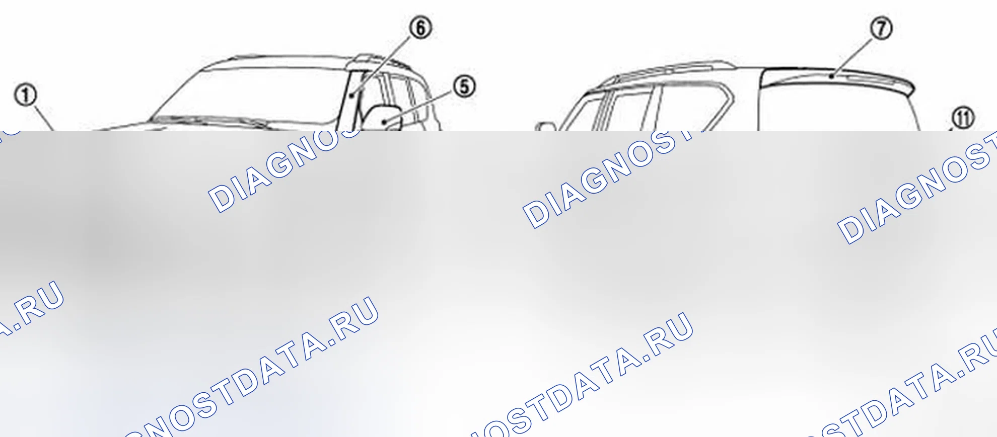 Рис. 1: Цвет наружной краски кузова. Infiniti QX56 II