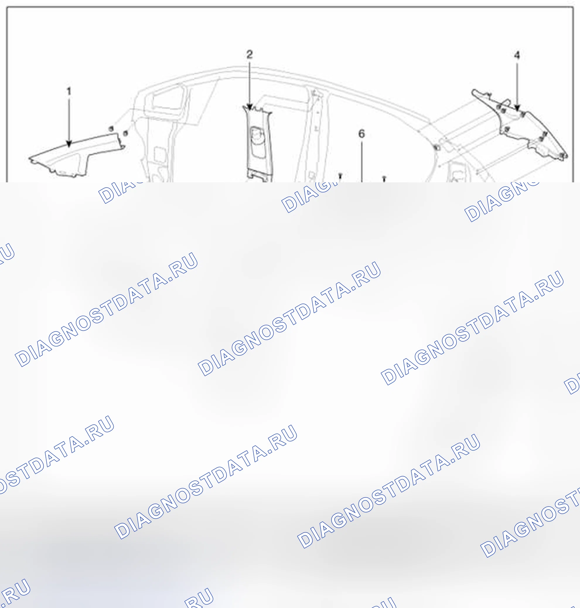 Рис. 50: [5 дверь, 4 дверь]. BMW 6 серия F06/F13/F12