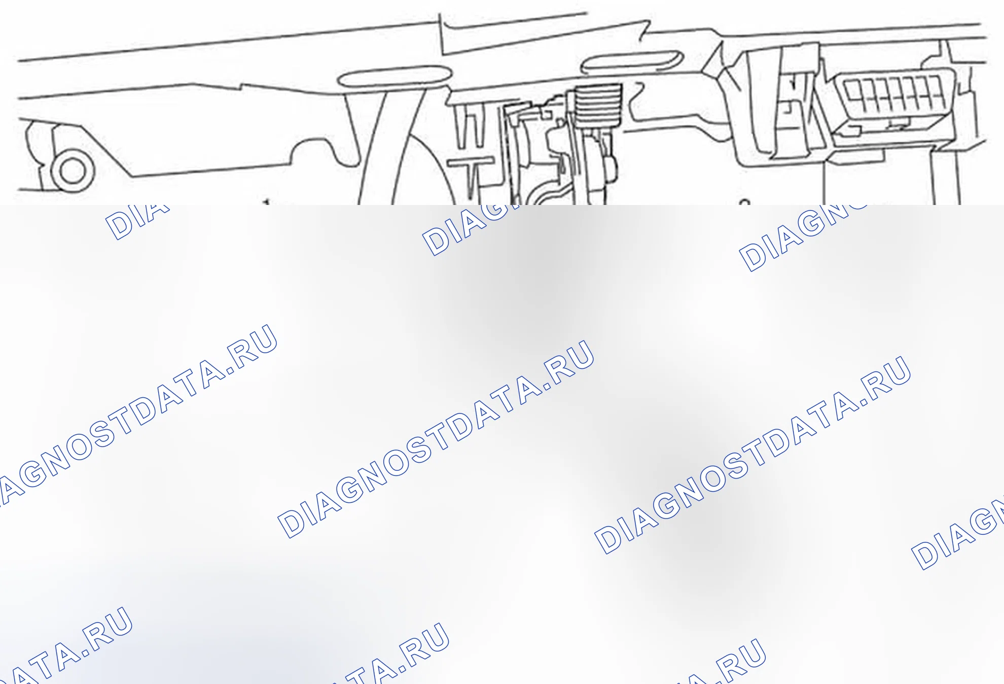 Рис. 52: Замена датчика положения педали акселератора. Chevrolet Cruze I рестайлинг