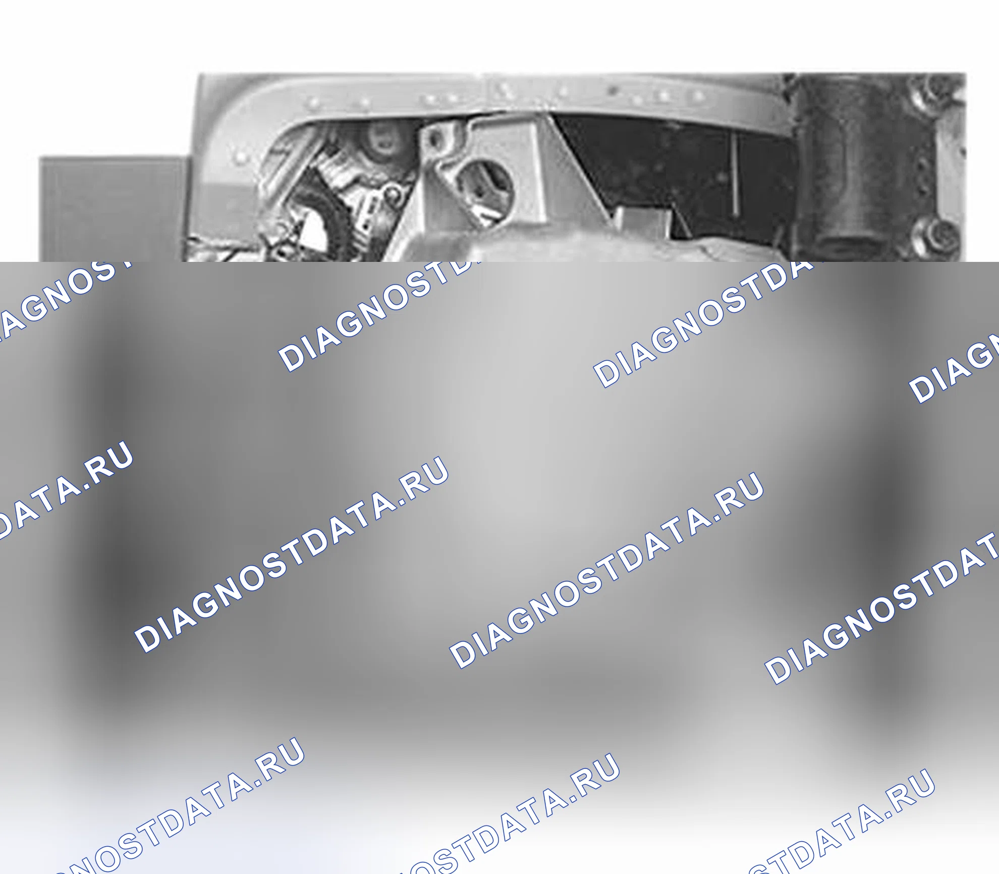 Рис. 136: Снятие боковой крышки коробки передач. Volvo S80 I рестайлинг