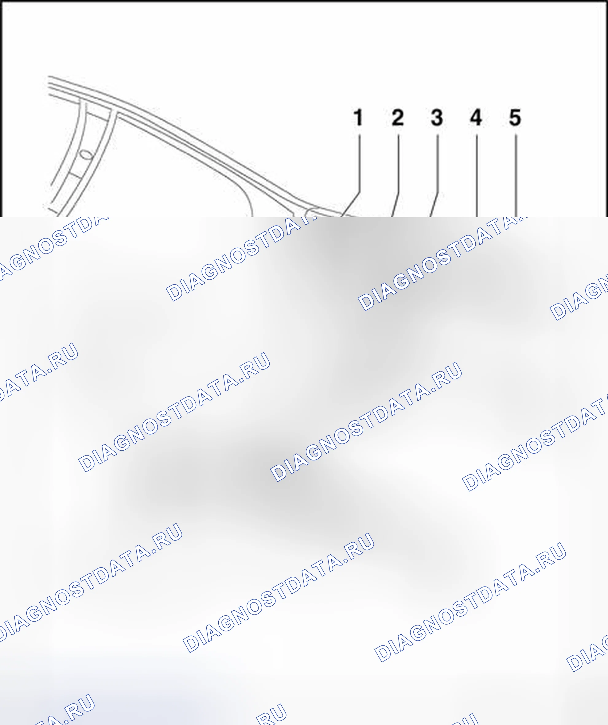 Рис. 76: Корпус, спереди. Volkswagen Passat B5