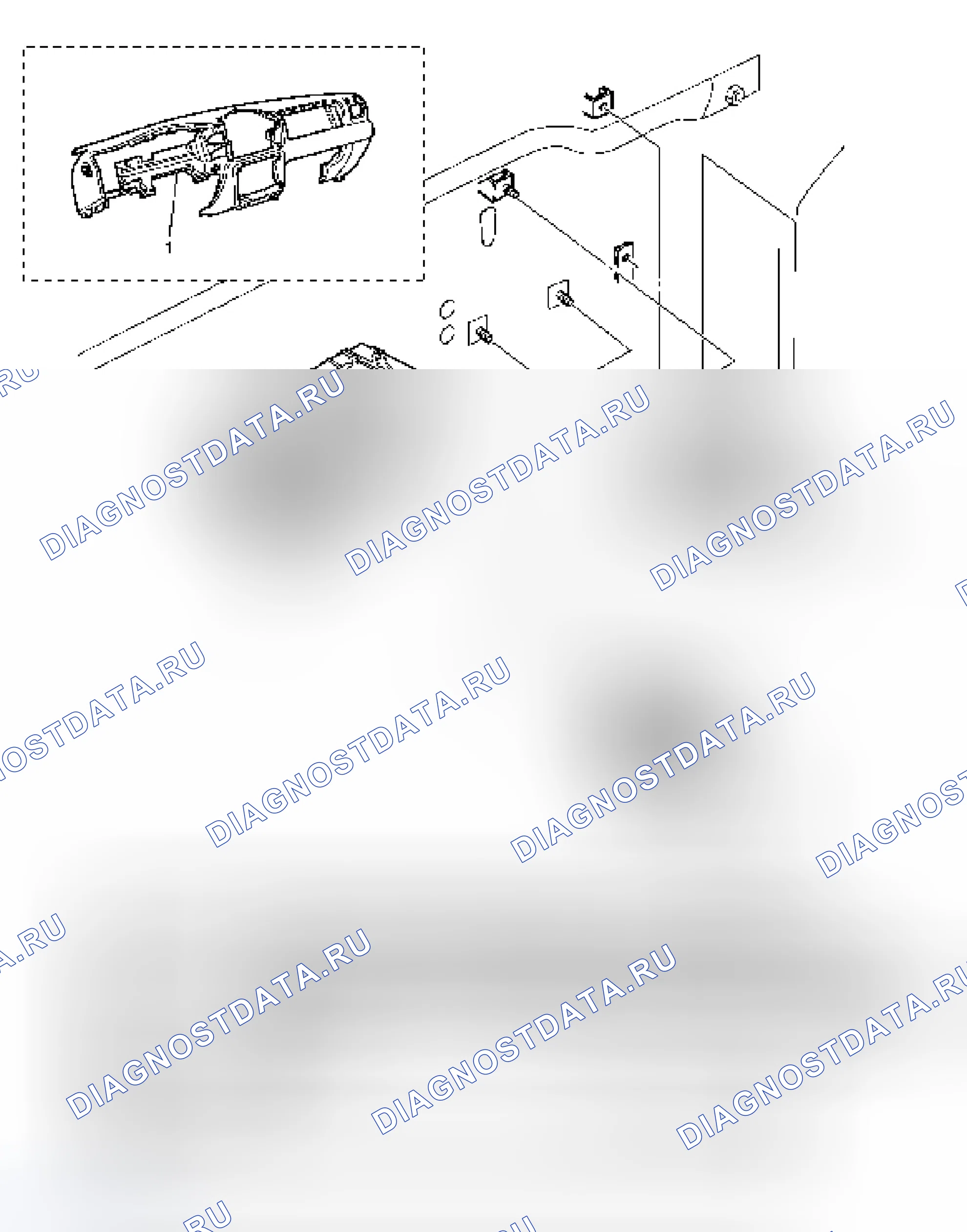 Рис. 58: ВОЗДУХОДУВКА В СБОРЕ И СООТВЕТСТВУЮЩИЕ ДЕТАЛИ. Isuzu Axiom I