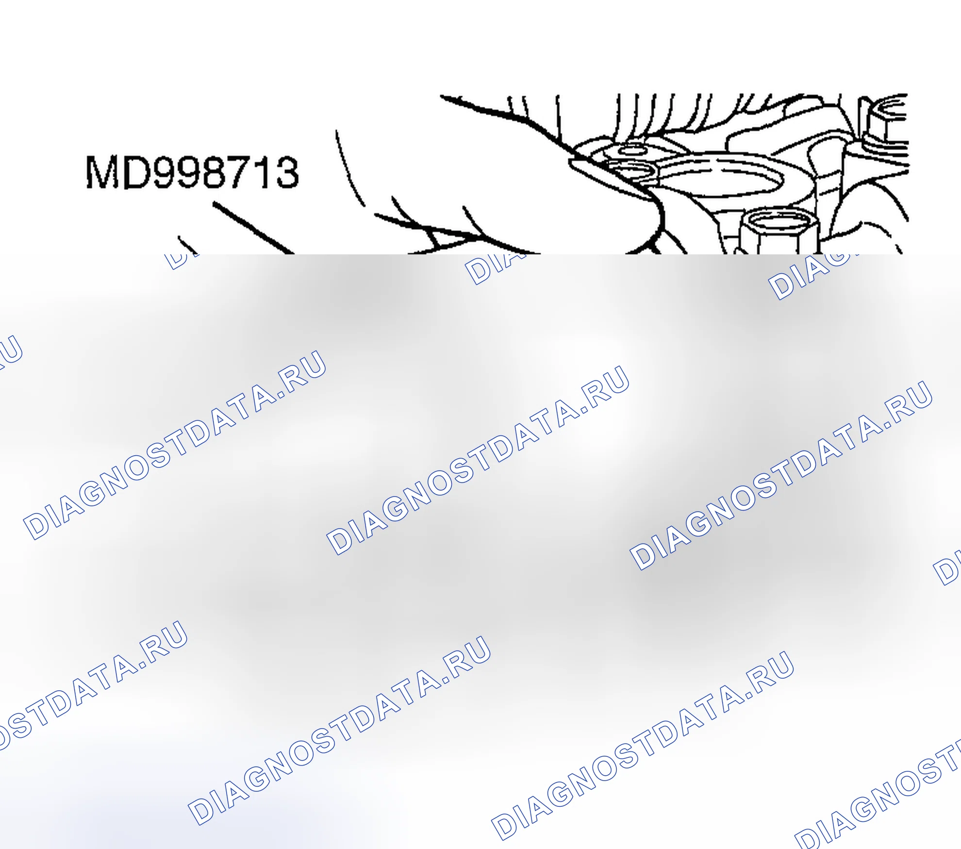 Рис. 980: > > D < < МОНТАЖ САЛЬНИКА РАСПРЕДЕЛИТЕЛЬНОГО ВАЛА. Mazda MX-5 NA