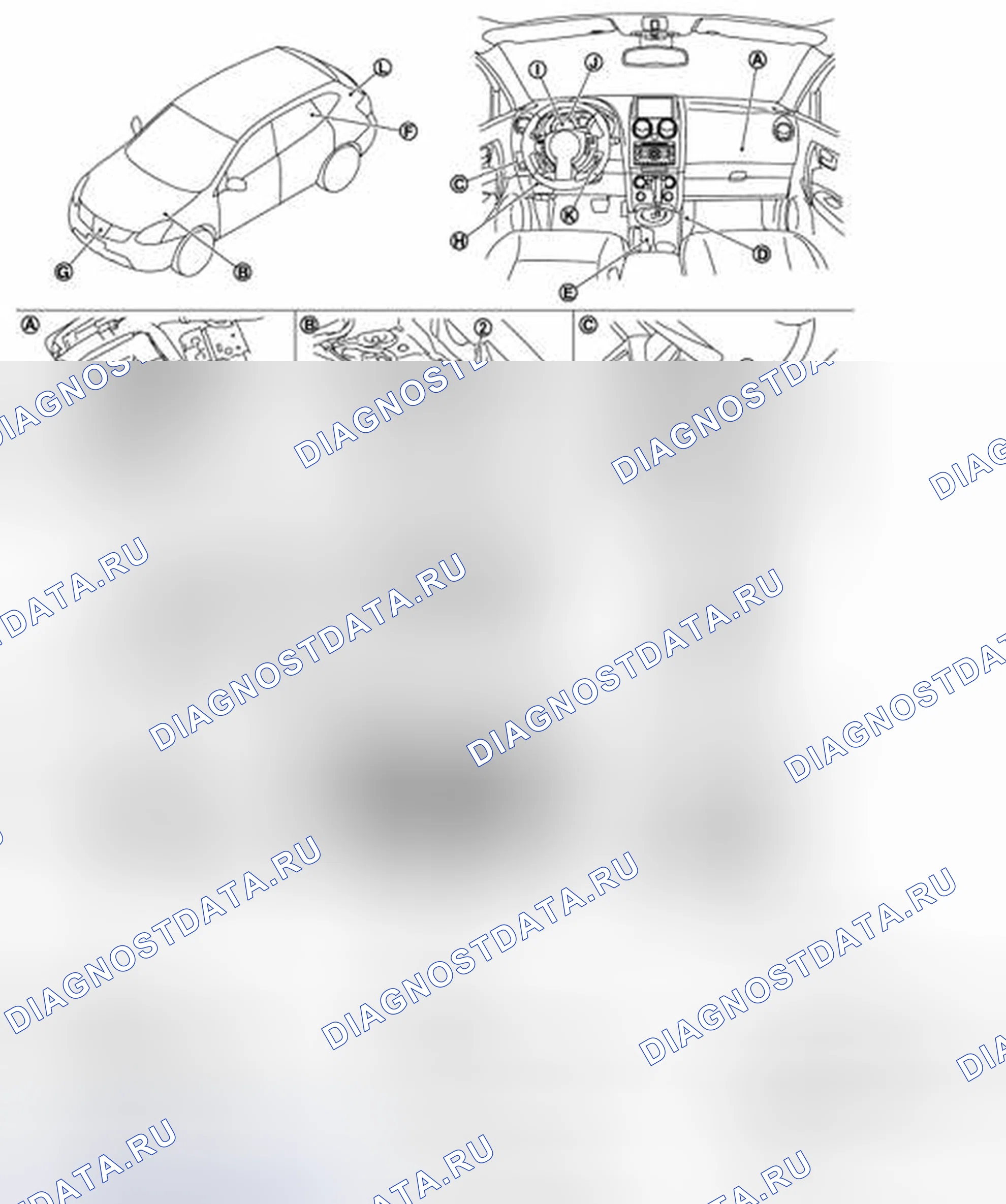 Рис. 9: КЛЮЧЕВОЕ НАПОМИНАНИЕ: расположение компонентов. Honda S-MX I