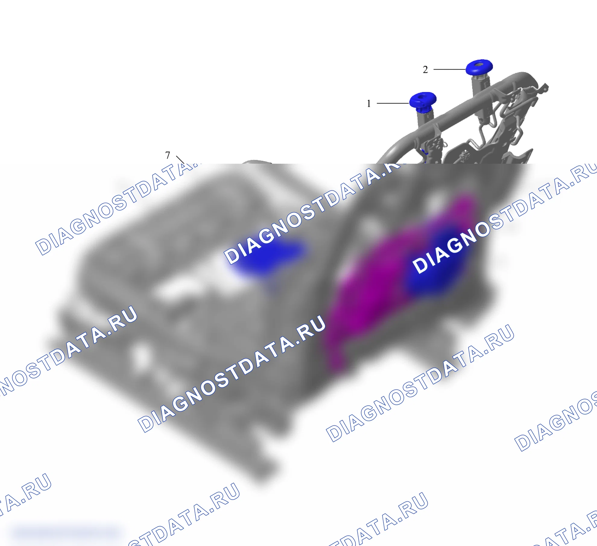 Схема расположения сиденья водителя — Wey V8X. Wey V8X I