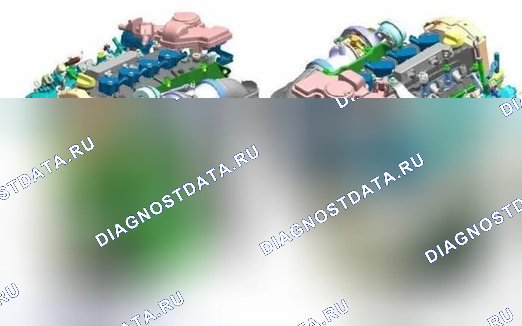 Рис. 1: ОПИСАНИЕ механической части двигателя. Dodge Dart PF