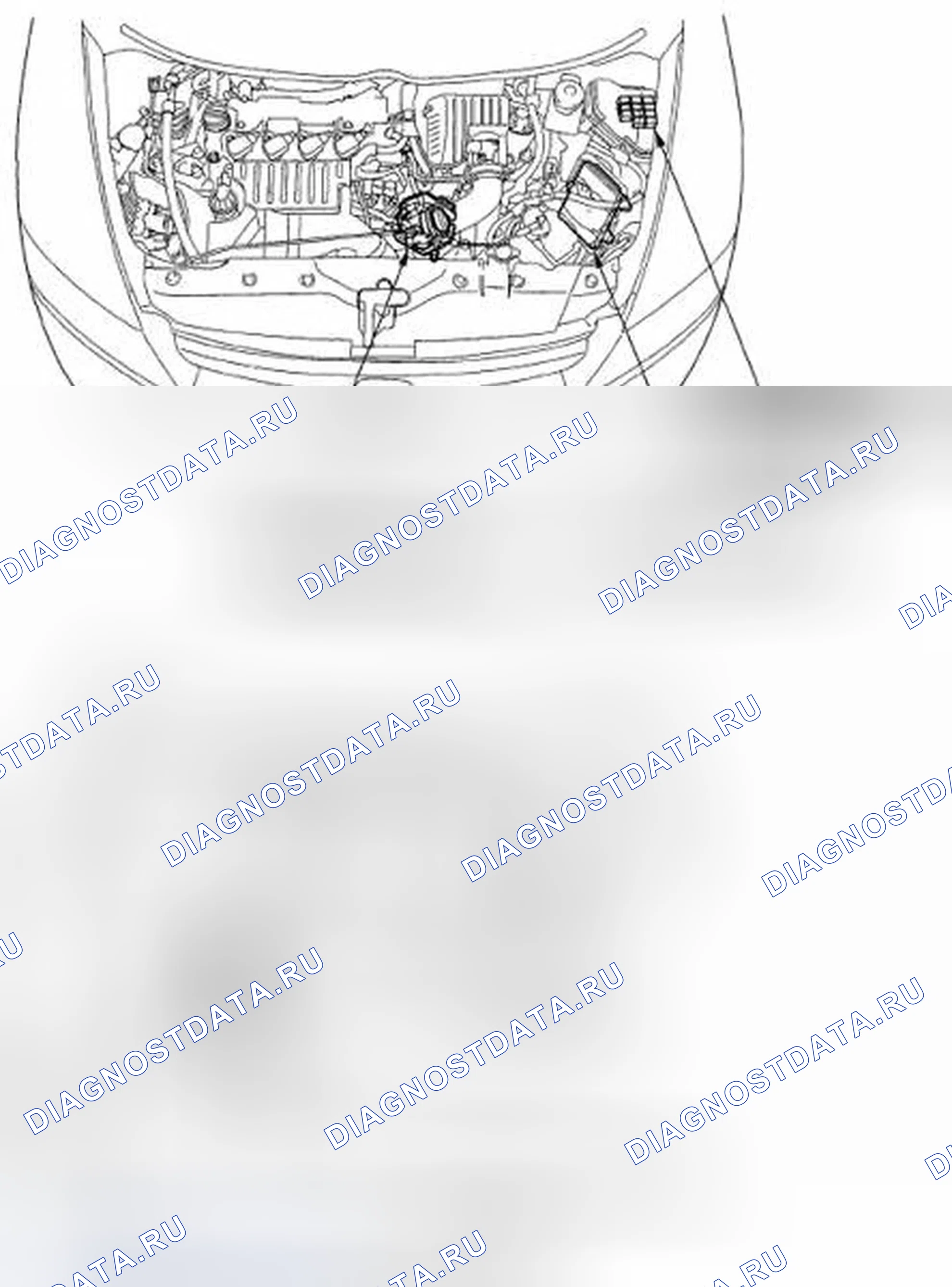 Рис. 1: Указатель расположения компонентов. Honda Civic VIII рестайлинг