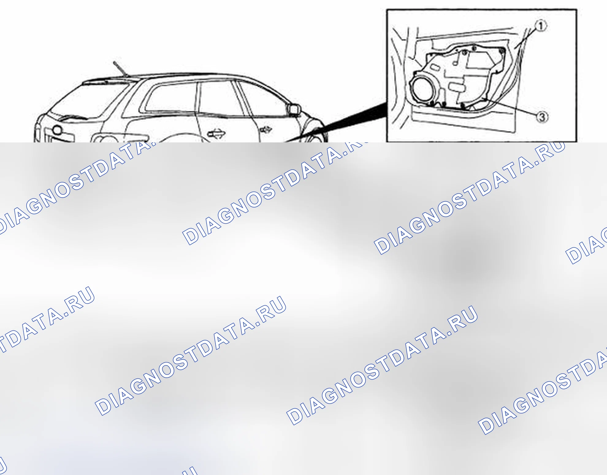 Рис. 23: ИНДЕКС МЕСТОПОЛОЖЕНИЯ. Mazda CX-7 I