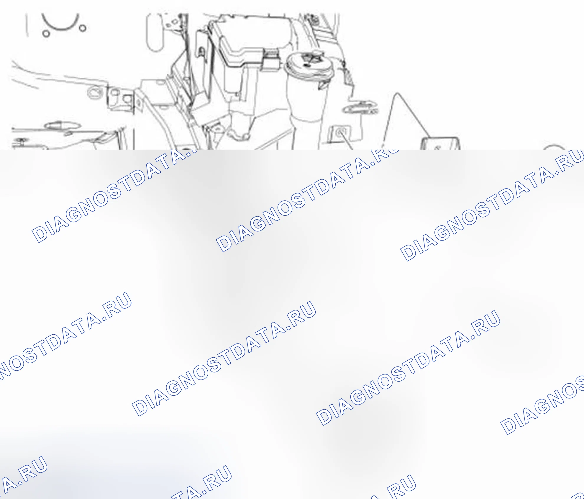 Рис. 4: Резервуар промывного аппарата. Ford Fiesta Mk6