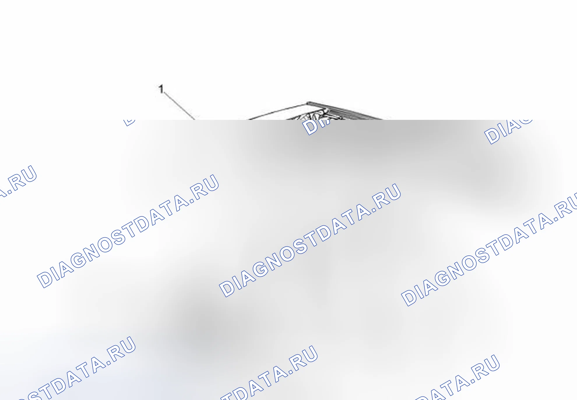 Рис. 45: Компоненты багажного отделения (хэтчбек). Chevrolet Sonic I