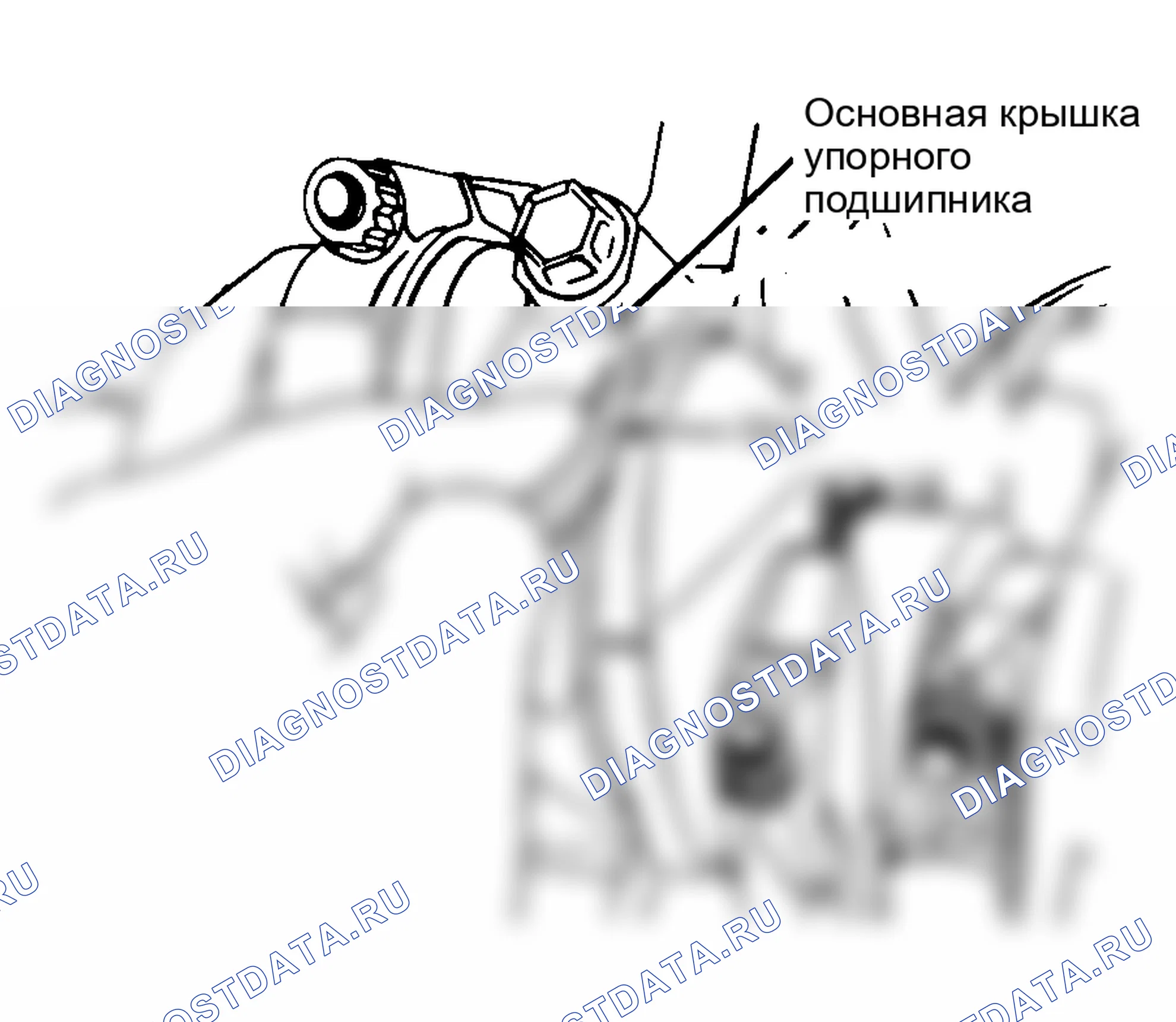 Рис. 26: Проверка люфта конца коленчатого вала. AMC Eagle I