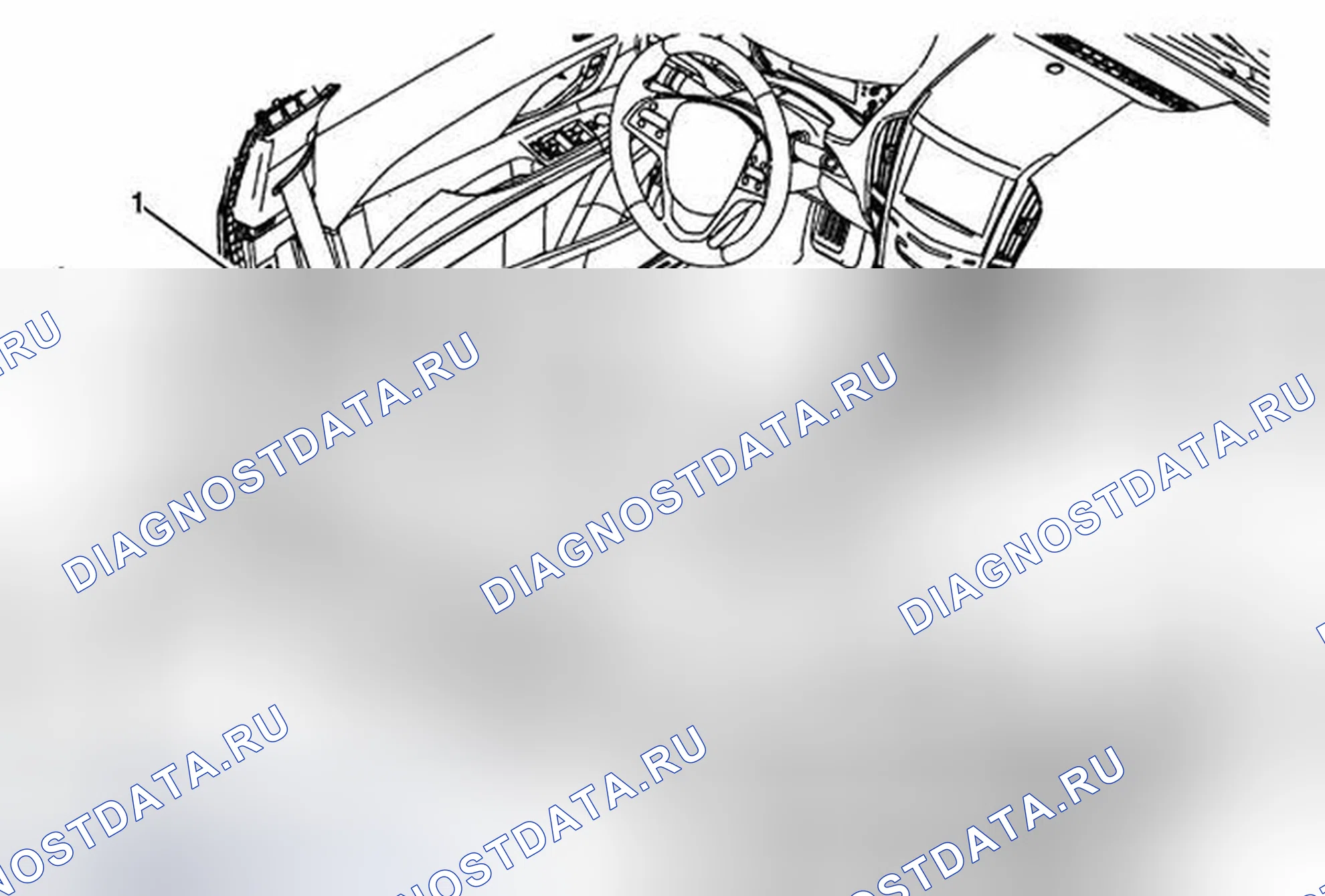 Рис. 3: Замена ковра панели заднего пола. Cadillac ATS I
