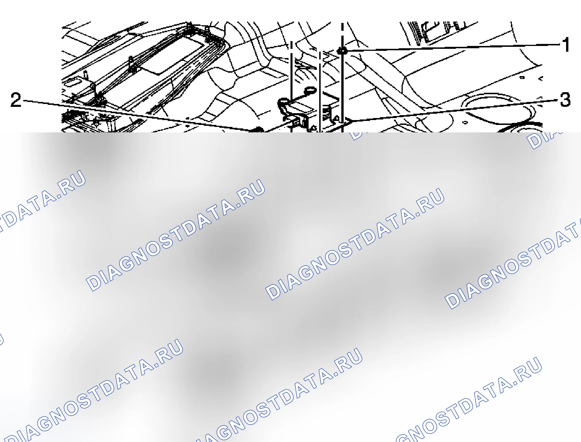 Рис. 17: Замена датчика угловой скорости рыскания / бокового акселерометра. Chevrolet TrailBlazer I рестайлинг