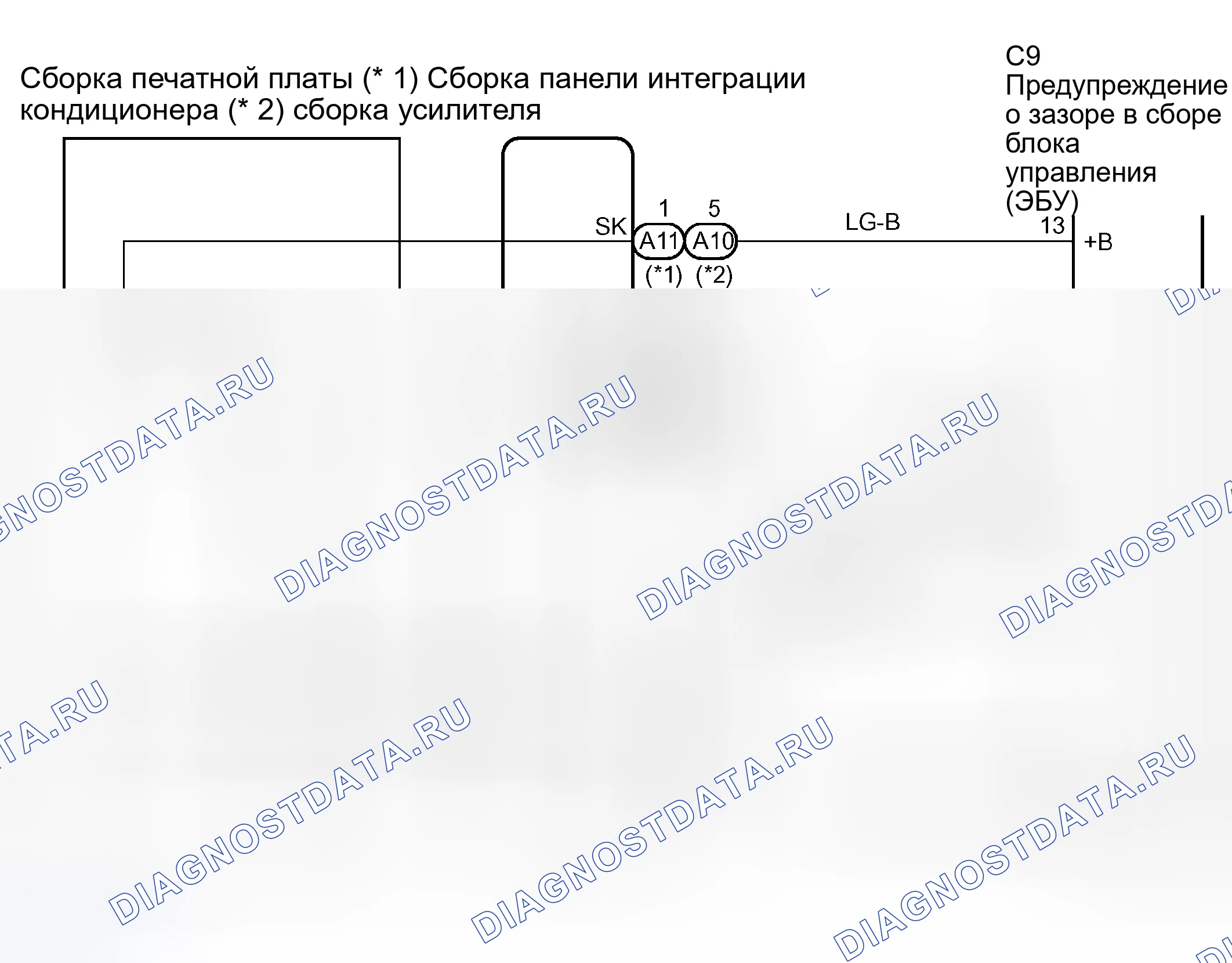 Рис. 93: электросхема. Toyota Sienna II