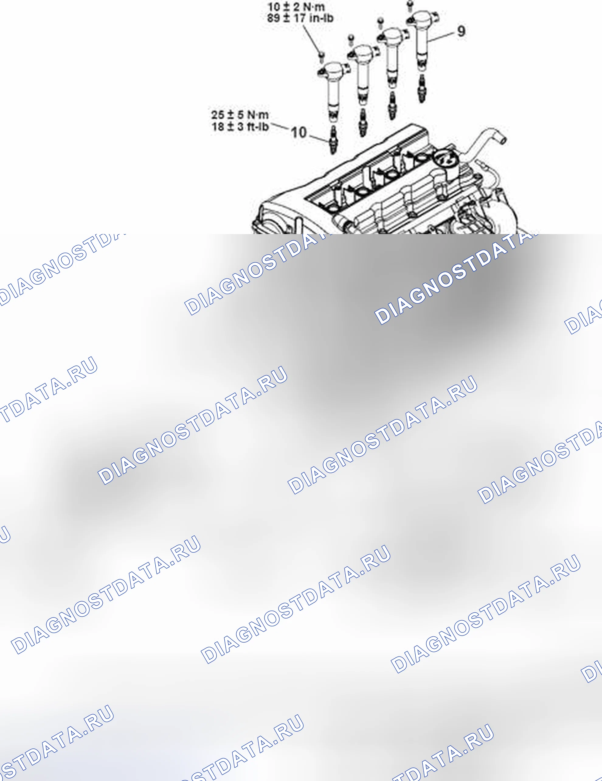 Рис. 335: ДЕМОНТАЖ И МОНТАЖ. Mitsubishi Lancer Ralliart X рестайлинг