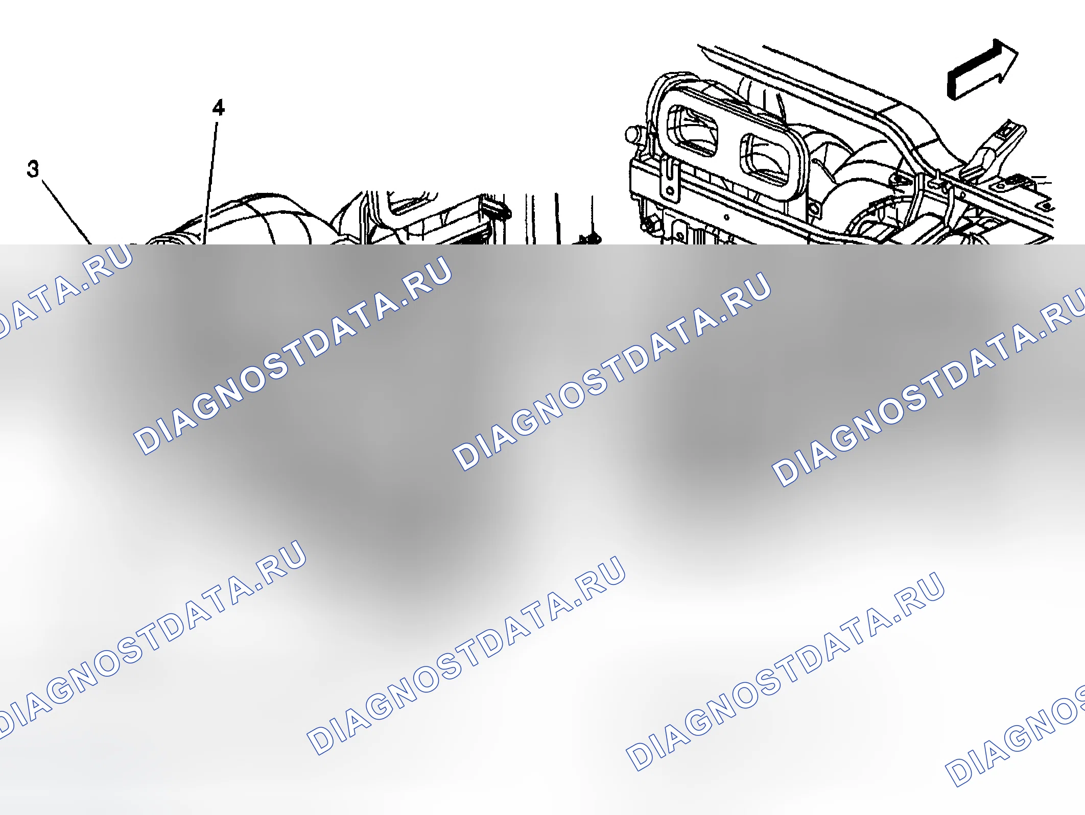 Рис. 217: Держатель приборной панели, левый и правый. Chevrolet TrailBlazer I