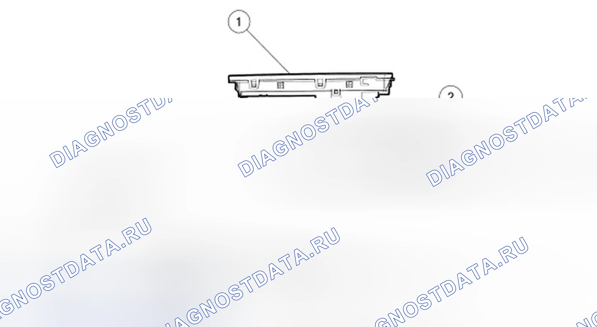 Рис. 4: Модуль индикатора положения головы (HUD). Ford Taurus VI