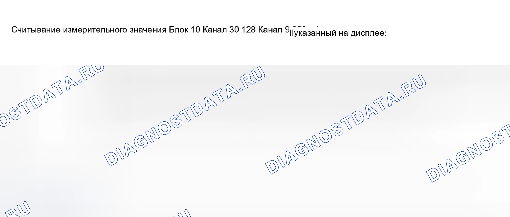 Рис. 4: Блок измеряемых величин 010. Audi A8 D3