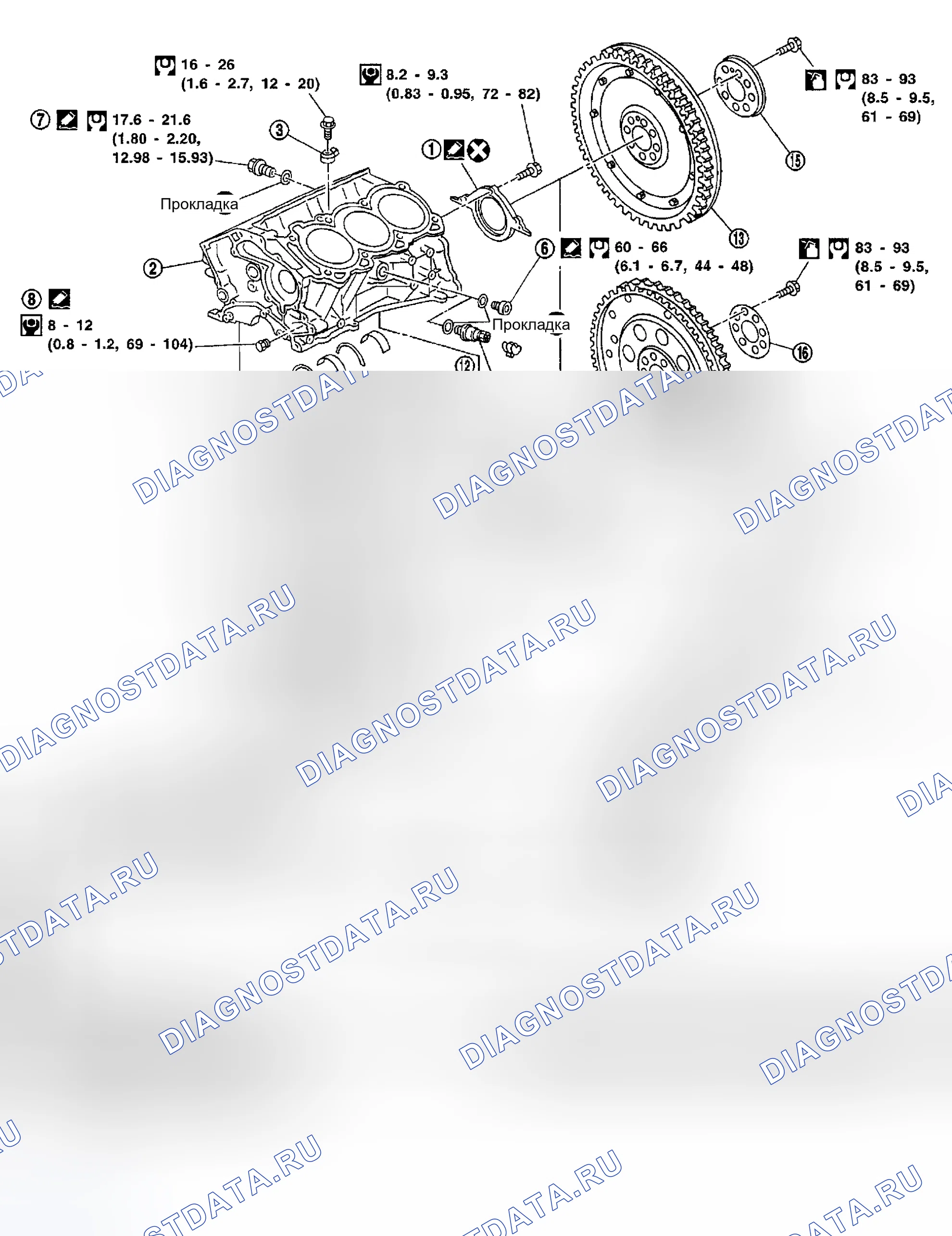 Рис. 390: РАЗБОРКА И СБОРКА. Nissan Altima L31
