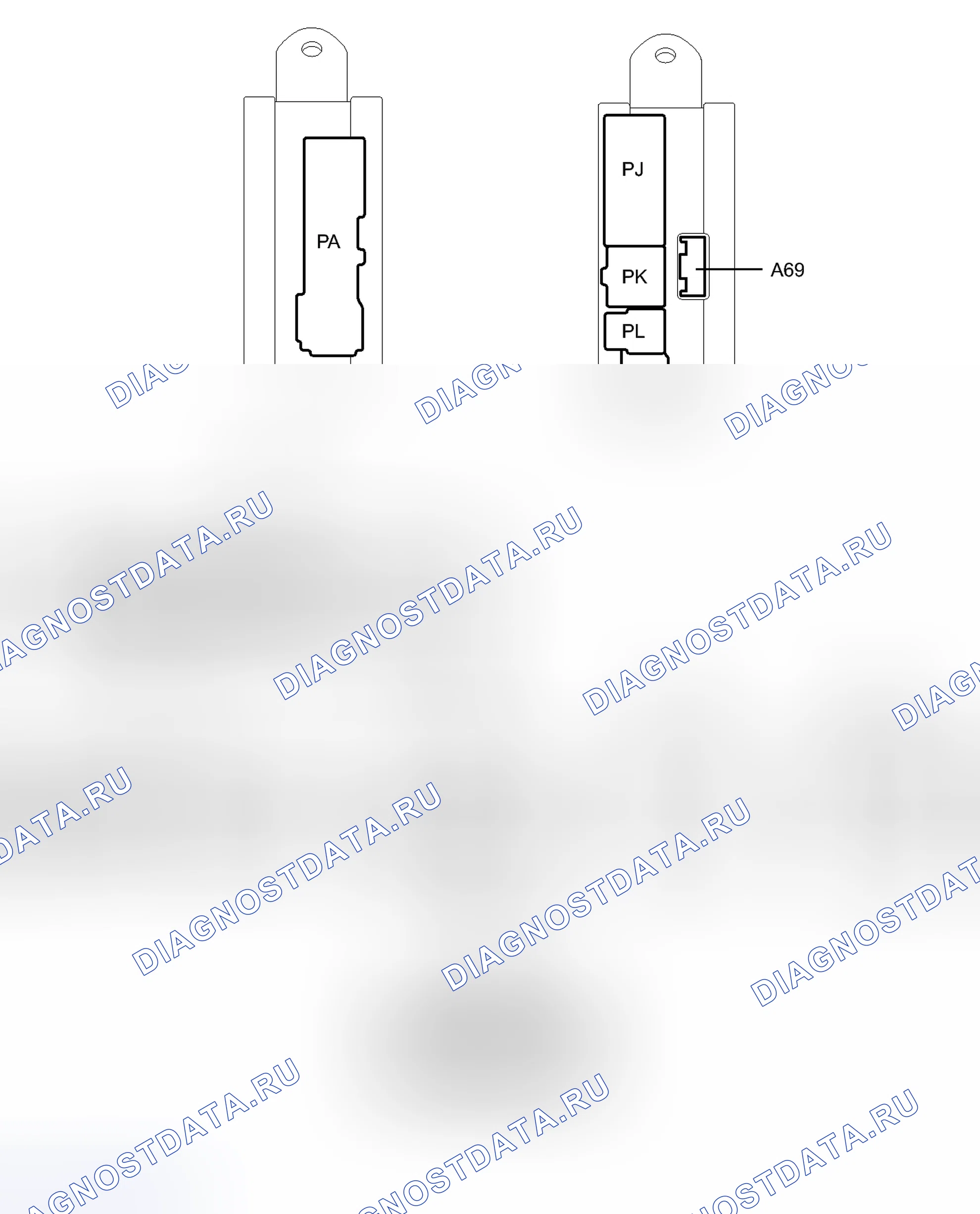 Рис. 5: КЛЕММЫ ЭБУ. Honda Accord IV