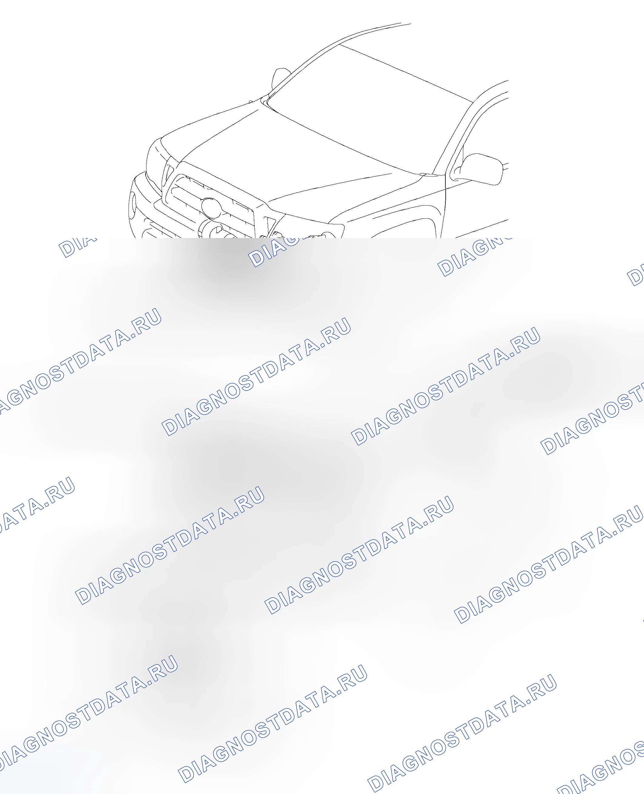 Рис. 285: РАСПОЛОЖЕНИЕ ДЕТАЛЕЙ. Toyota Tacoma II