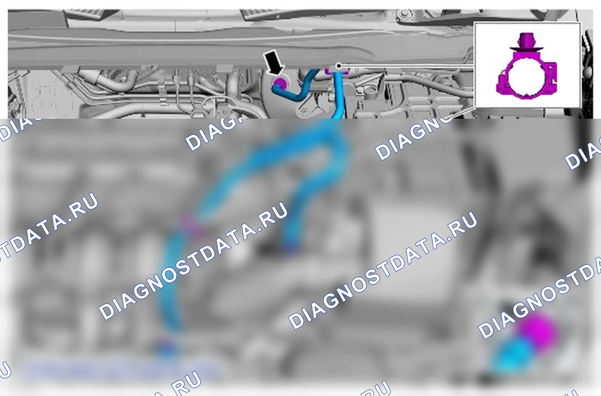 Как снять и установить вакуумный шланг тормозной системы. Ford B-MAX I