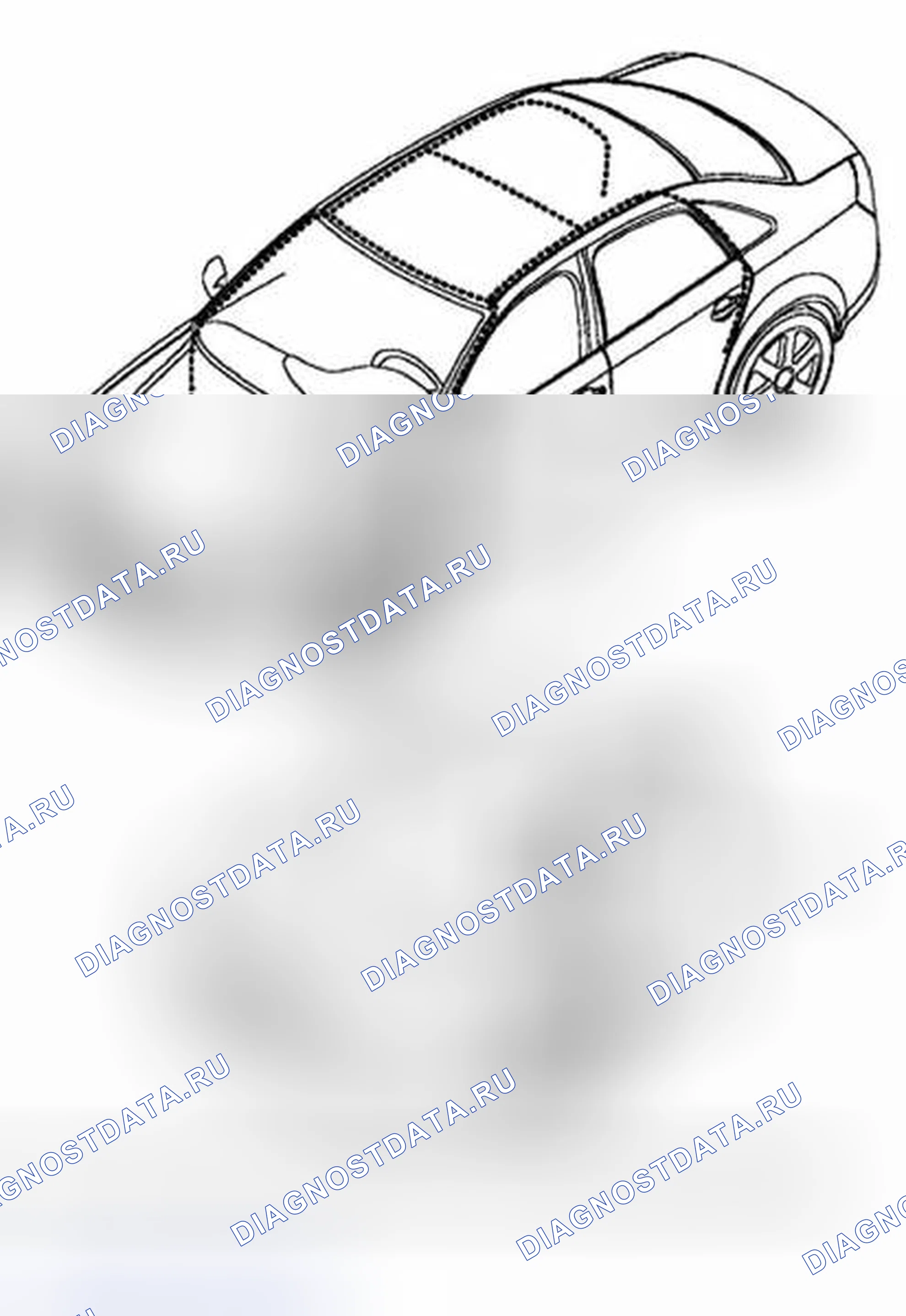 Рис. 1: Шланги для слива воды, очистка. Audi S4 B6