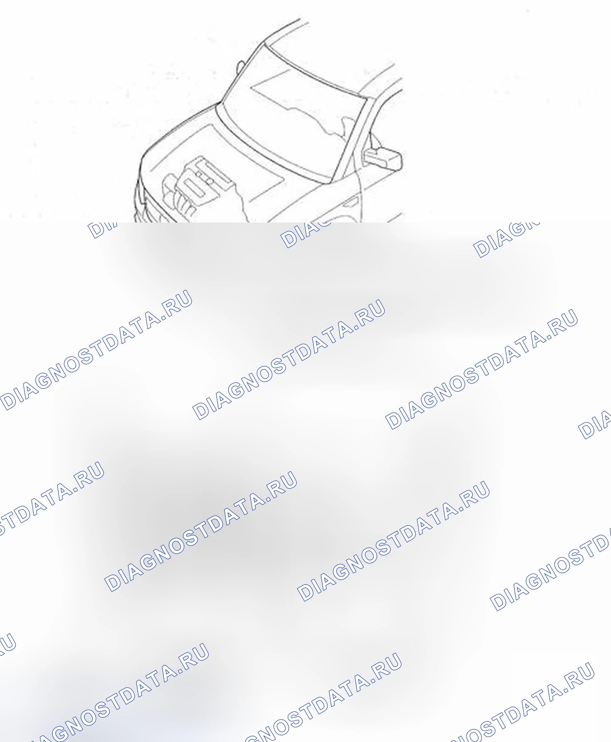 Рис. 1: Указатель расположения компонентов. Honda Element YH2 рестайлинг 2