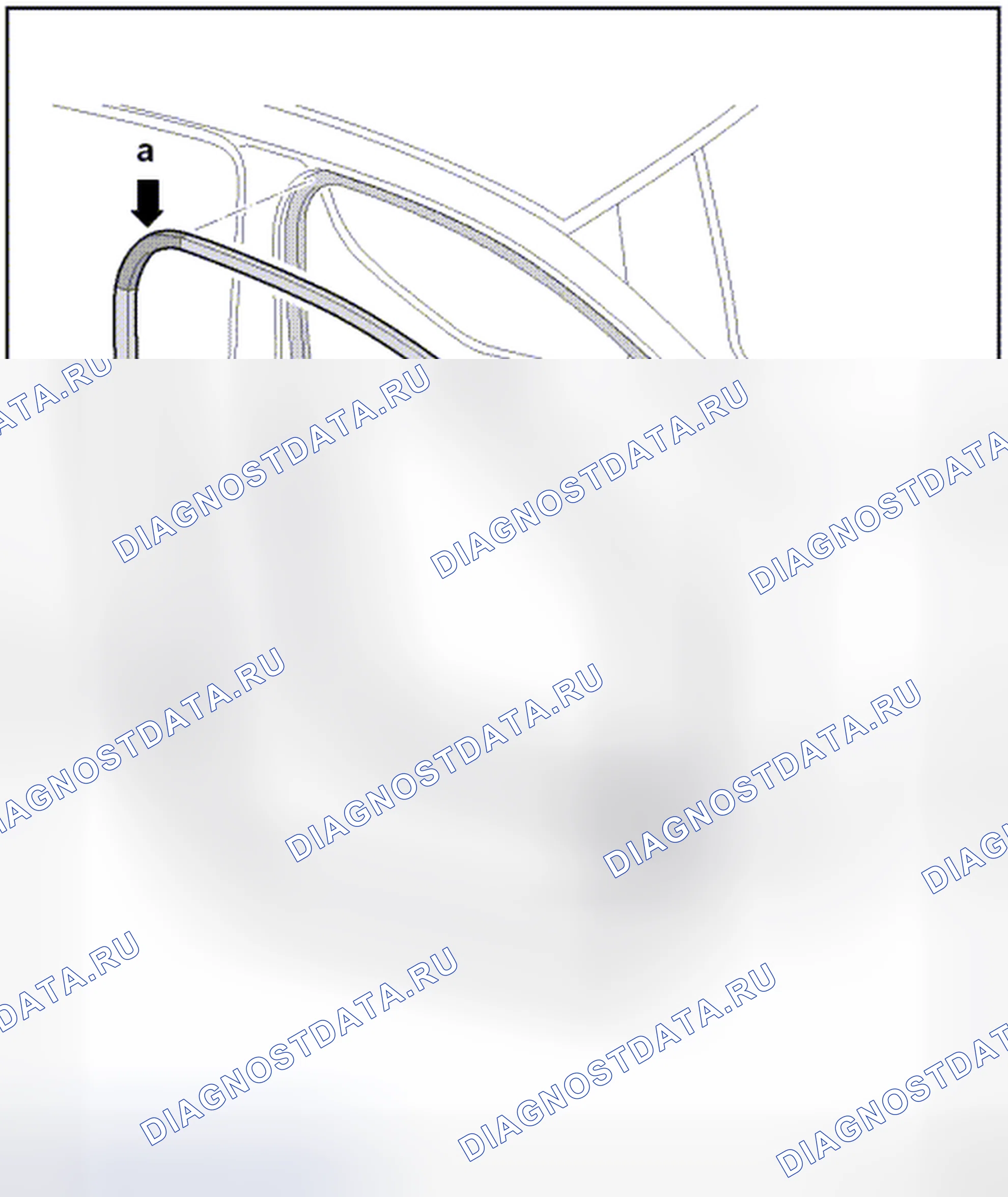 Рис. 116: УПЛОТНЕНИЕ ВНУТРЕННЕЙ ДВЕРИ. Volkswagen Jetta V