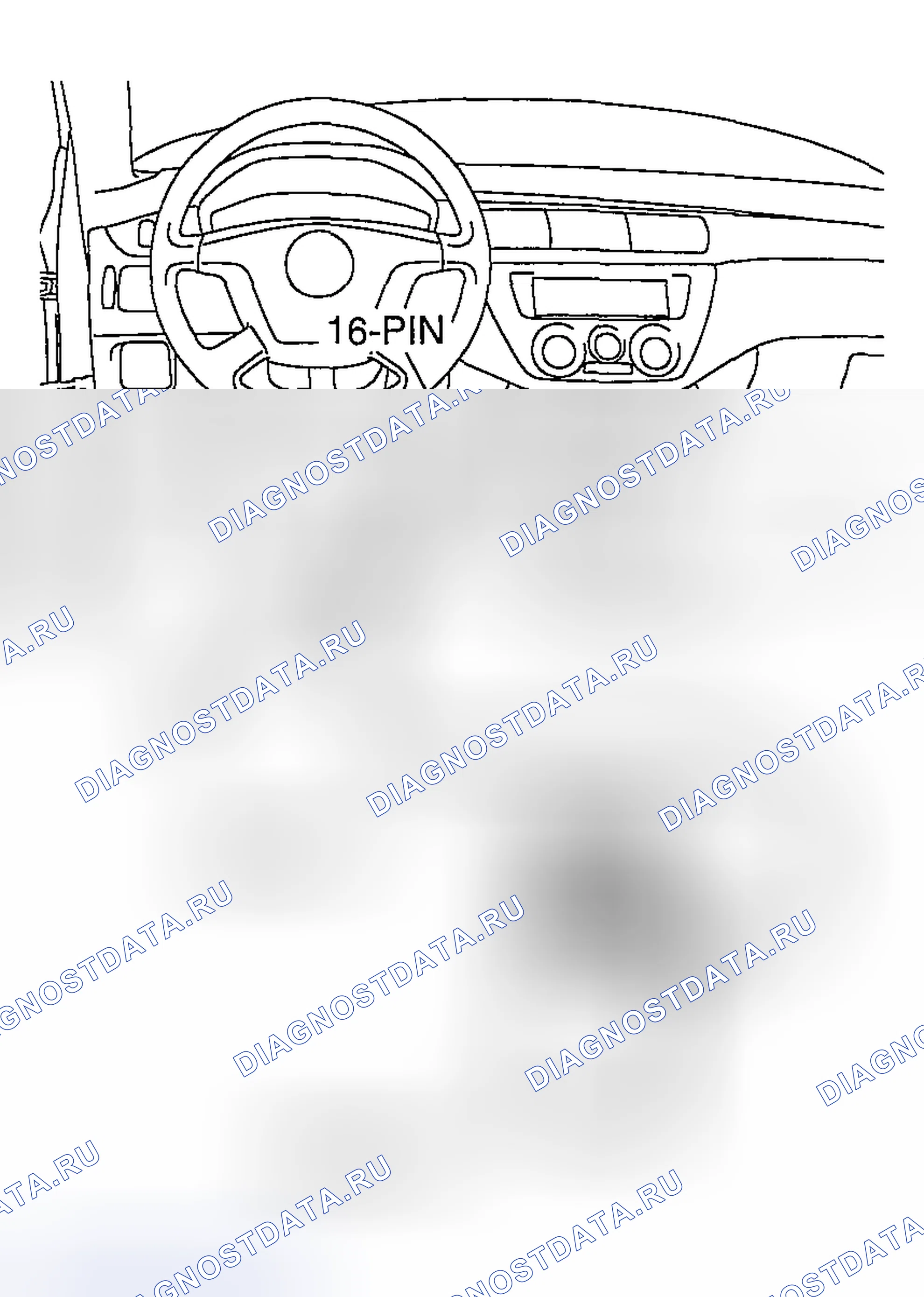 Рис. 93: ПРИ ИСПОЛЬЗОВАНИИ СПЕЦИАЛЬНОГО ИНСТРУМЕНТА MB991824 (V.c.i.). Mazda MX-30 I