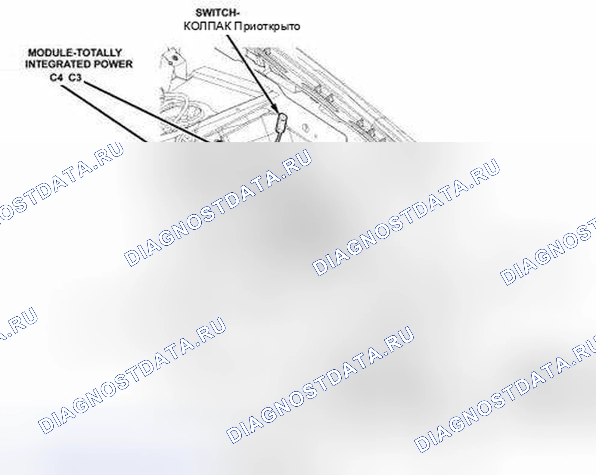 Рис. 1: ПОЛНОСТЬЮ ИНТЕГРИРОВАННЫЙ МОДУЛЬ ПИТАНИЯ. Chrysler Town & Country V