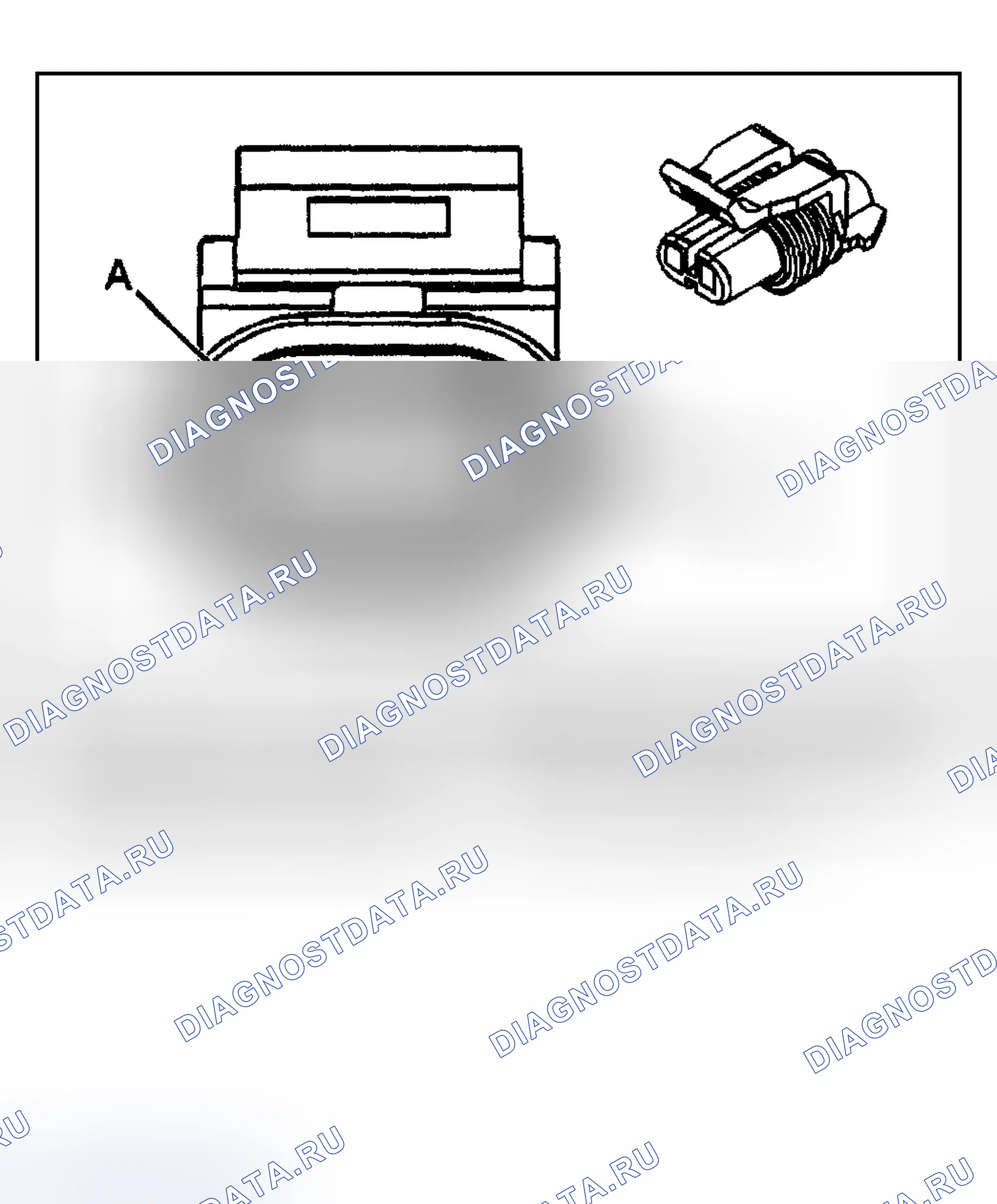 Рис. 42: Датчик температуры окружающего воздуха. Chevrolet TrailBlazer I