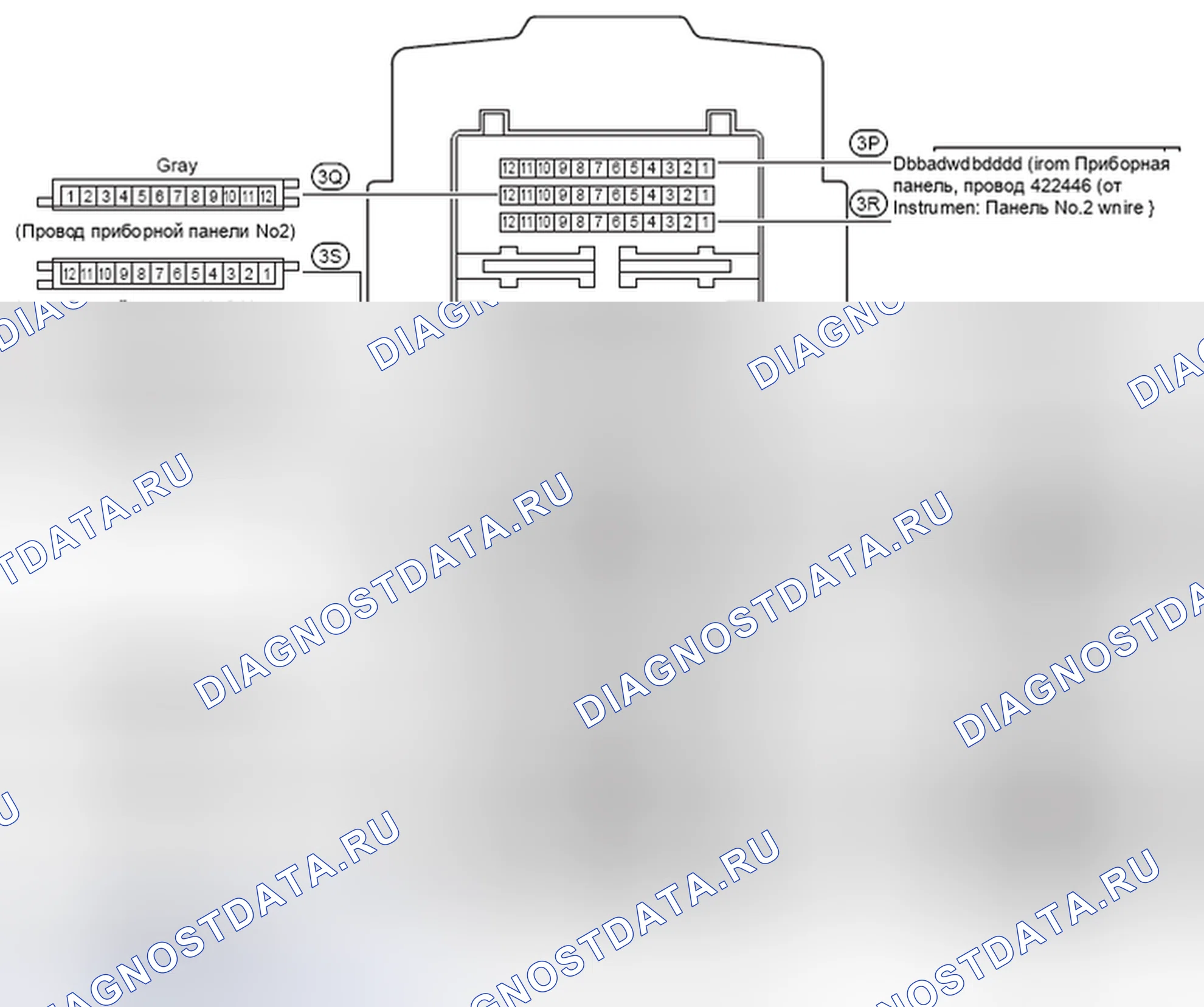 Рис. 362: Расположение разъемов J / B No3. Toyota Camry XV40 рестайлинг