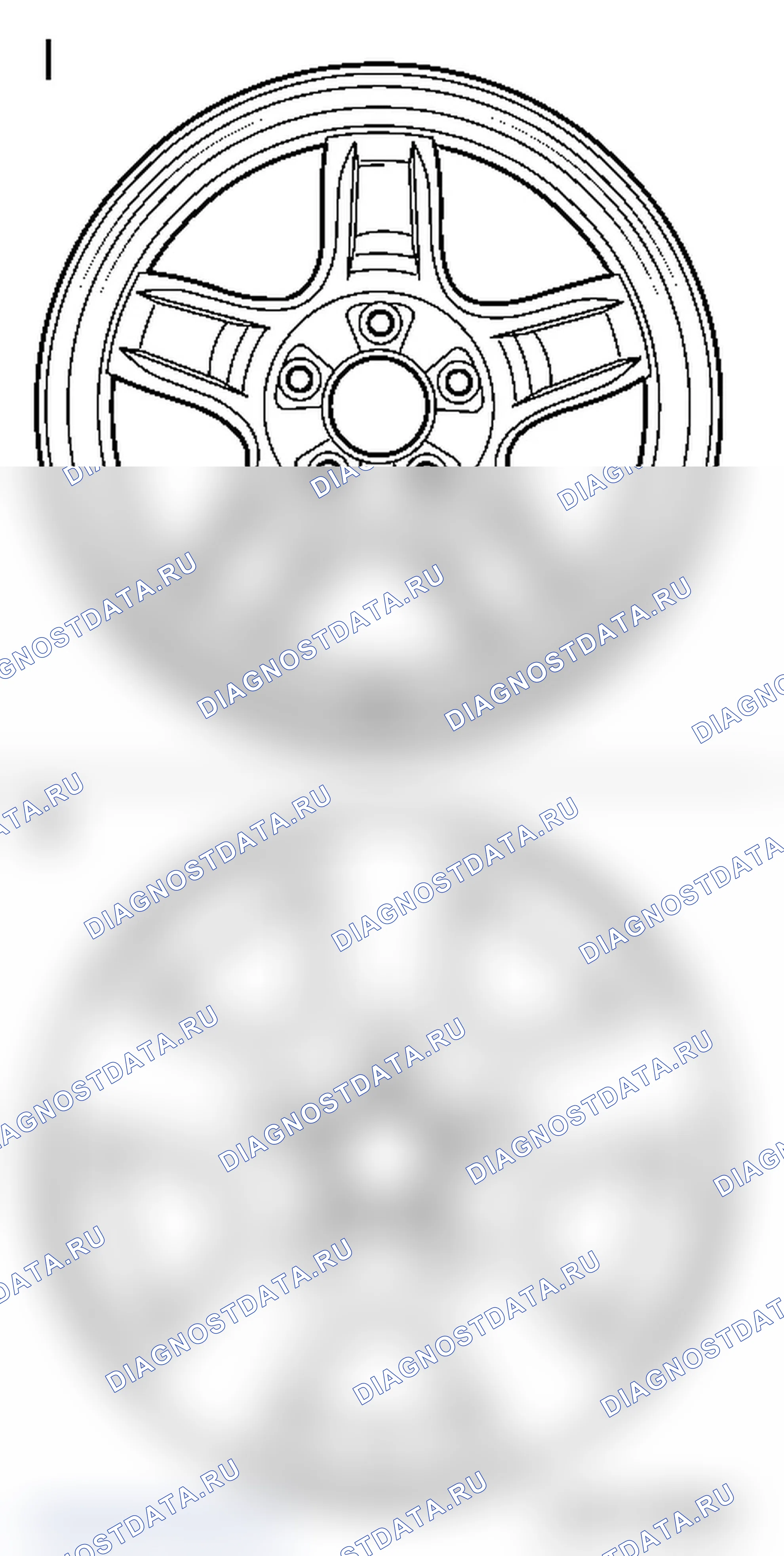 Колесо составной конструкции - Astra-H, Zafira-B, Vectra-C / Signum. Opel Astra H