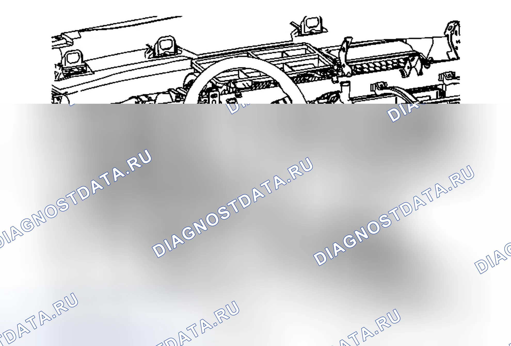 Рис. 53: Замена фиксатора подушечки нижнего трима (внешний). Chevrolet Volt I