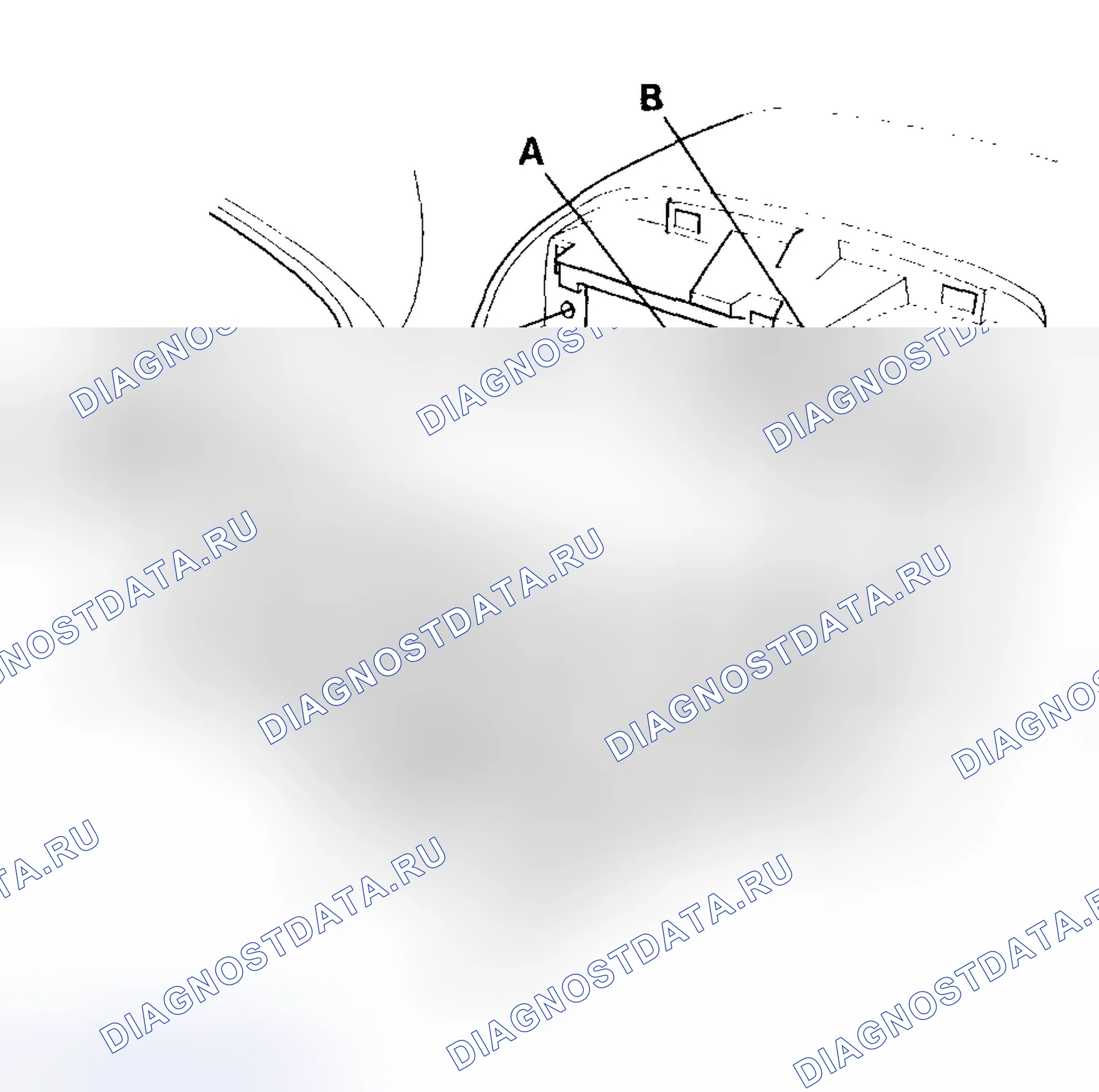 Рис. 3: Демонтаж / монтаж аудиоблока. Honda CR-V II