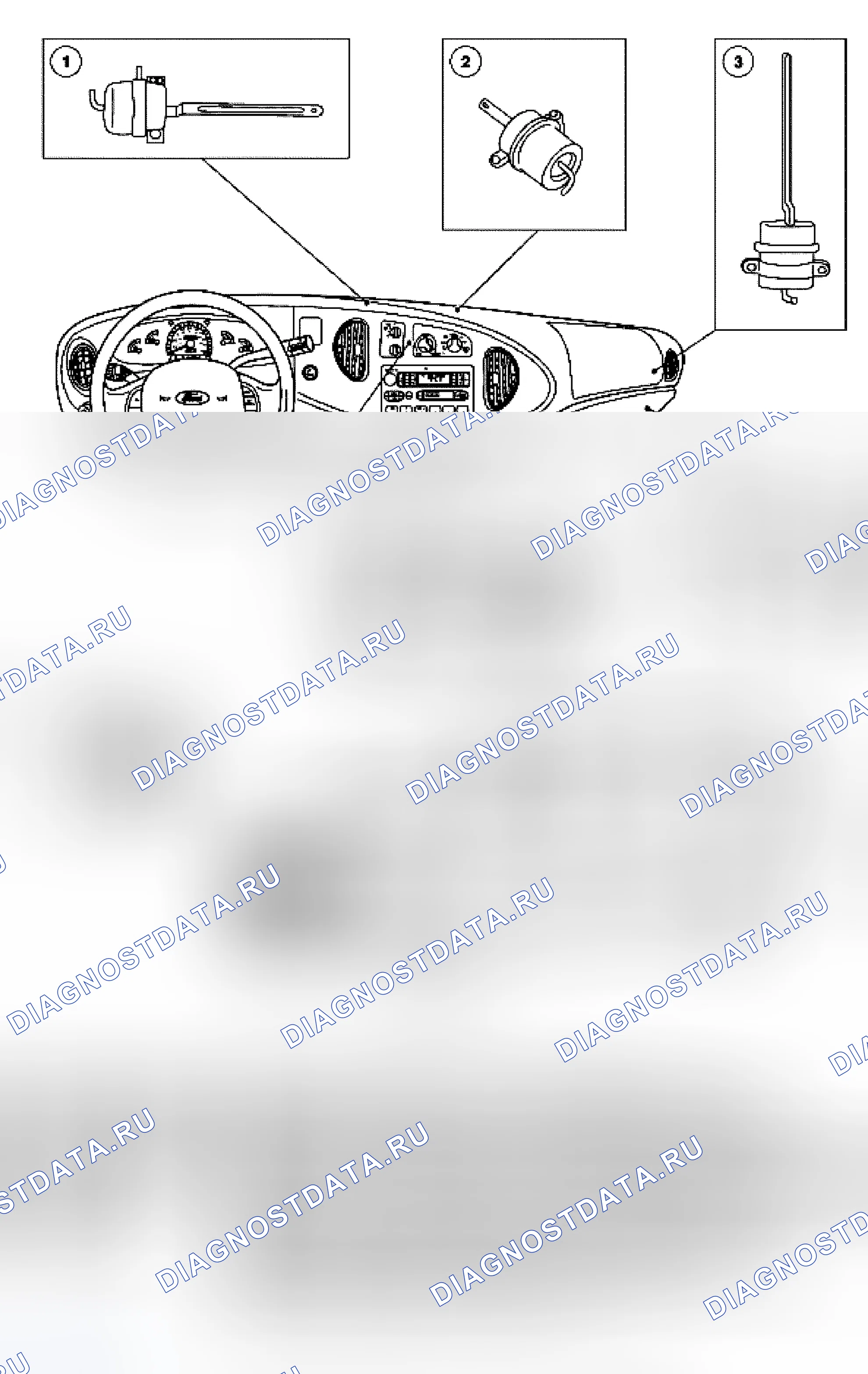 Рис. 20: Расположение компонентов. Ford Econoline E250 