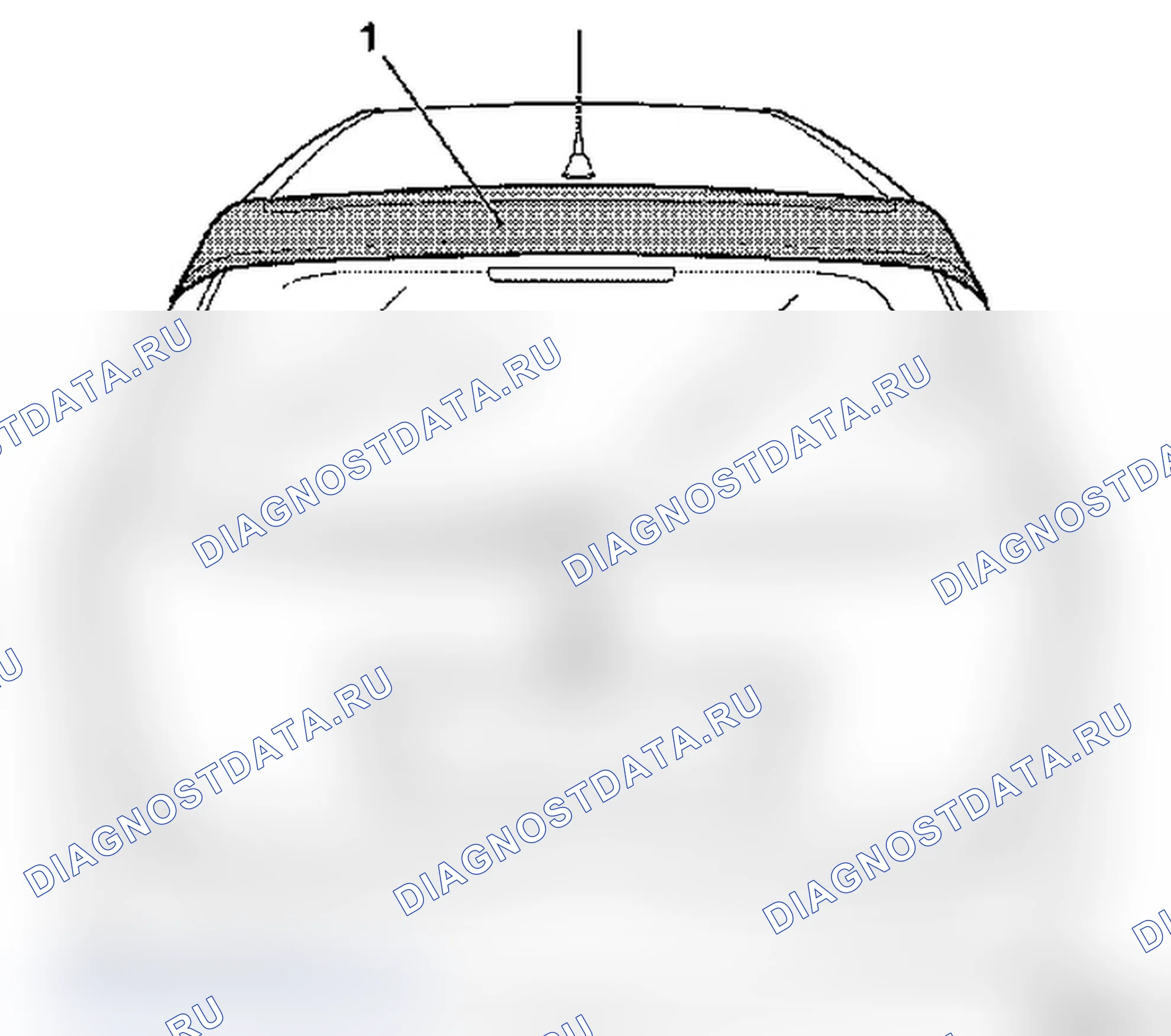 Задний спойлер - Astra-G Sport Caravan. Opel Astra G