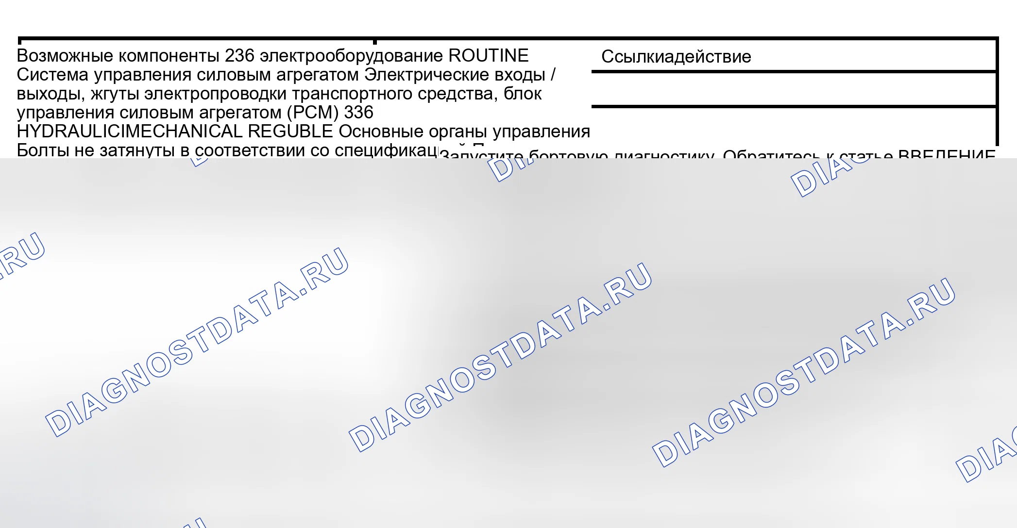 Рис. 428: Рутина 236 / 336 - проблемы с переключением передач: только жесткая 3-2 смена (автоматическая). Hyundai Lavita I