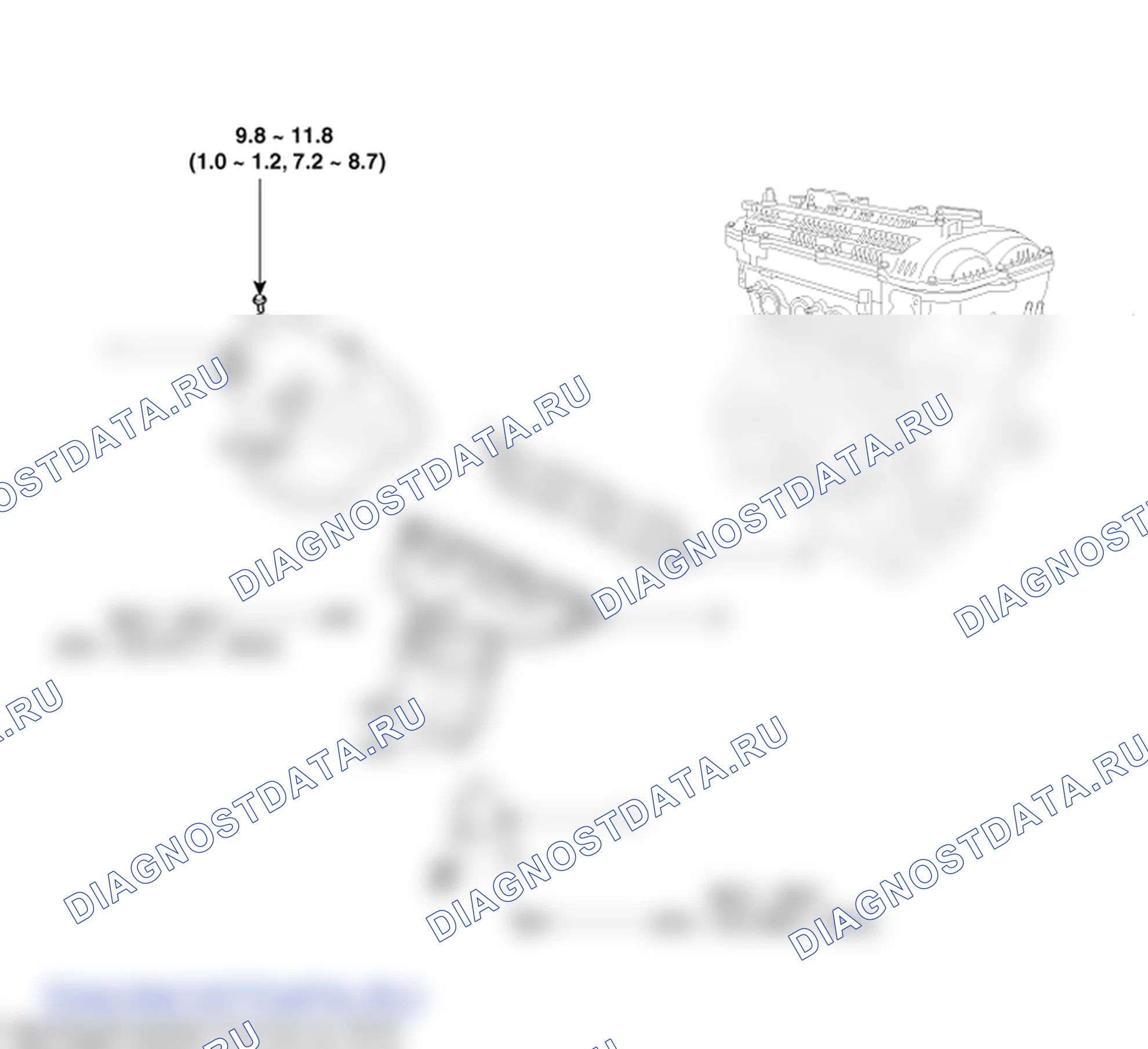 Детали выпускного коллектора. Hyundai ix35 EL