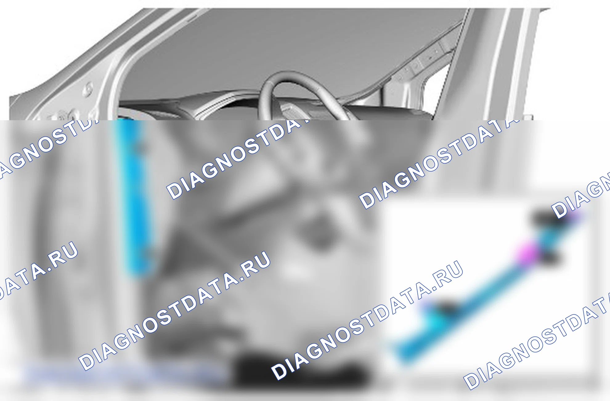 Как снять и установить трос привода механизма отпирания замка капота. Ford Galaxy III