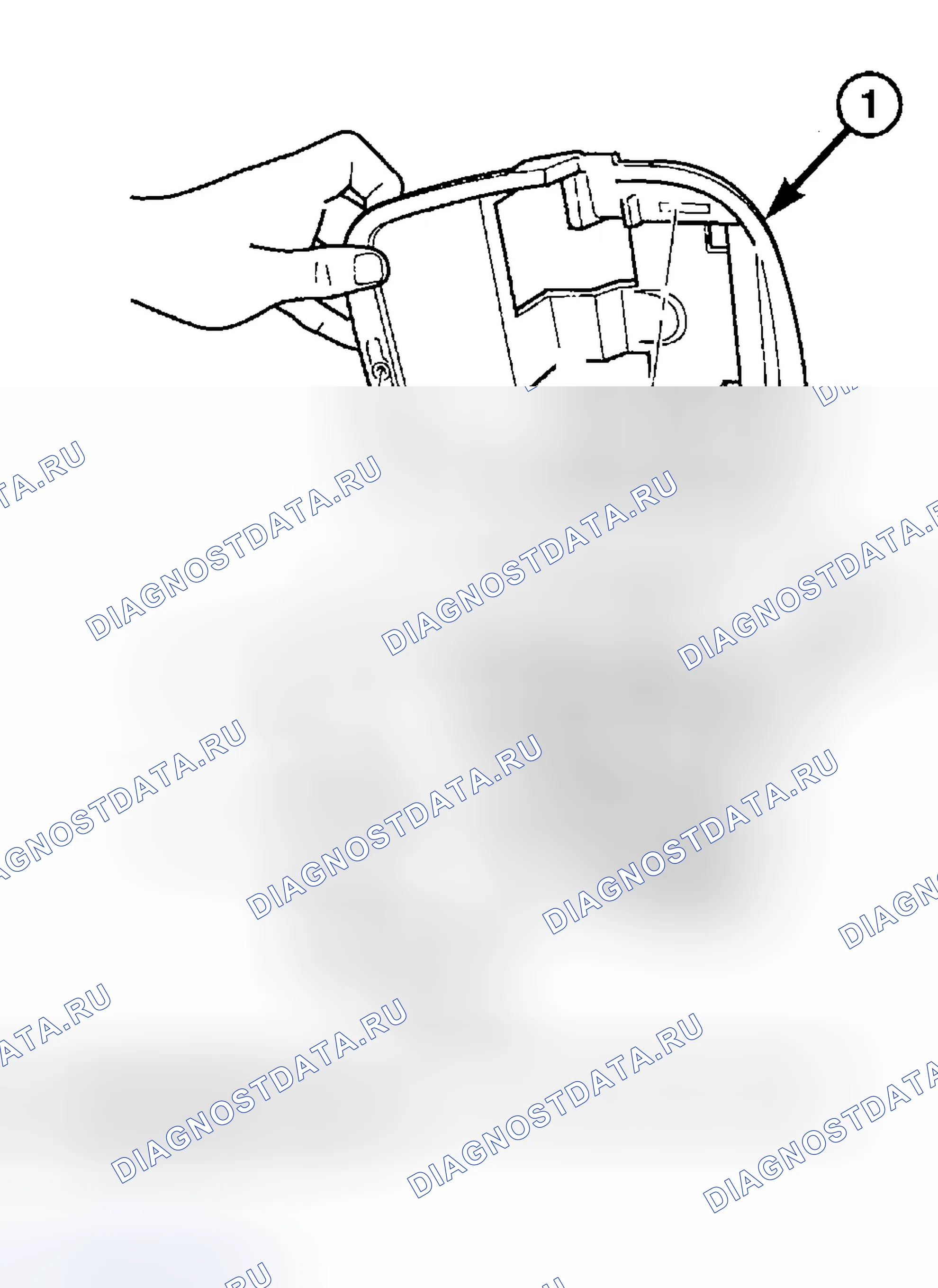 Рис. 54: ПОДВЕСНАЯ КОНСОЛЬ - ДЕМОНТАЖ. Jeep Liberty I