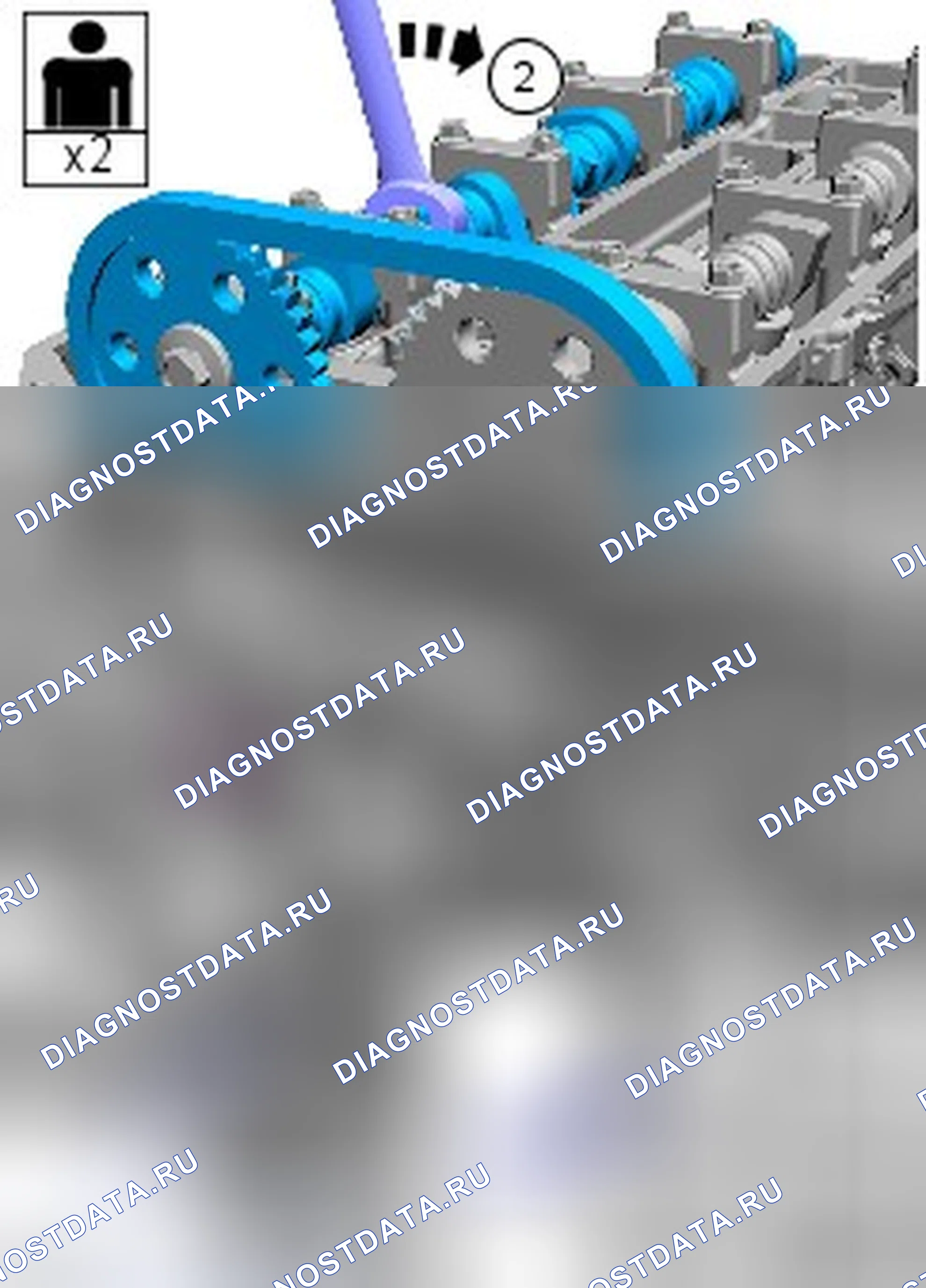 Как снять и установить распределительные валы. Ford Transit VII