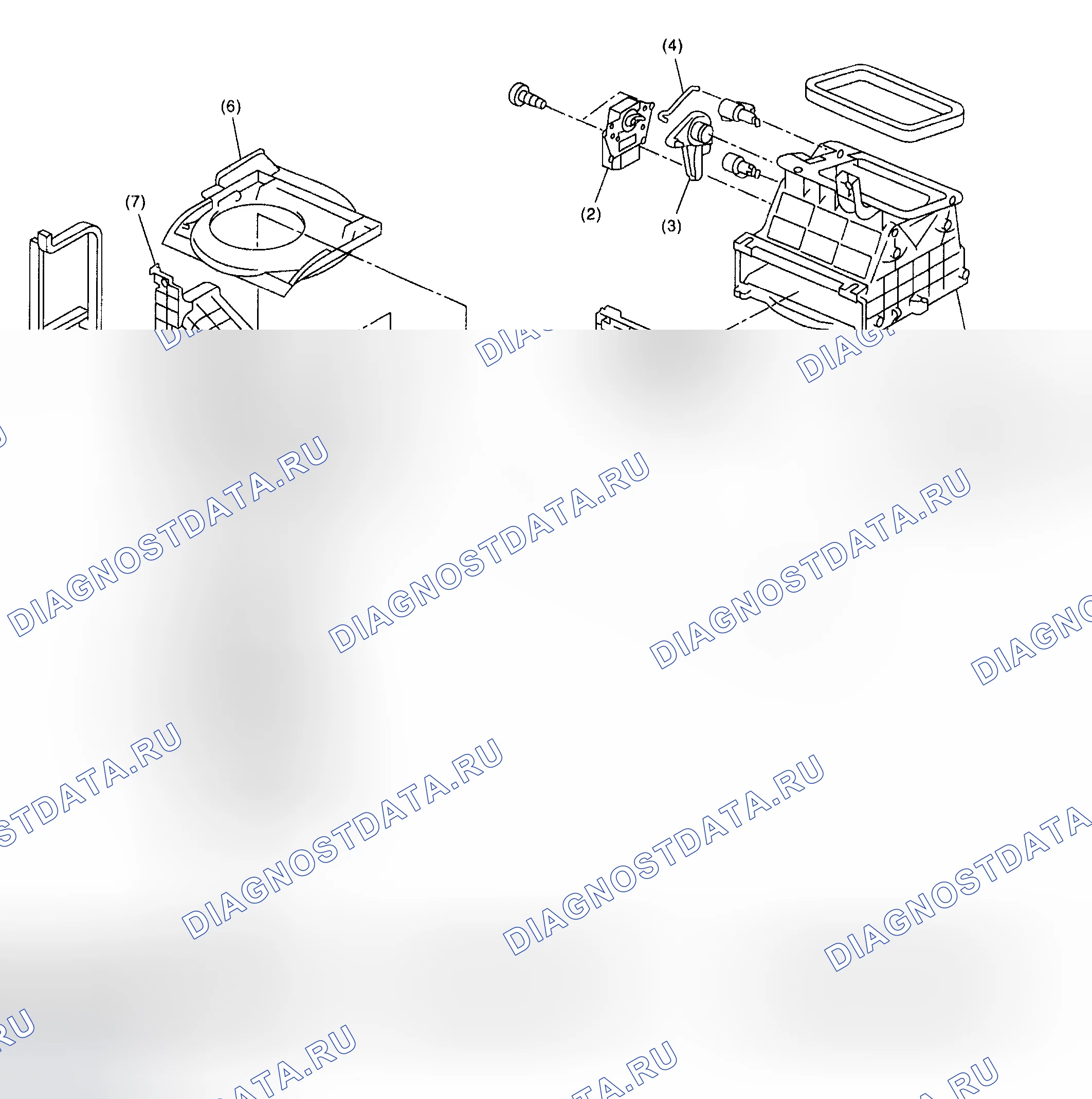 Рис. 8: БЛОК ДВИГАТЕЛЯ ВОЗДУХОДУВКИ. Subaru Forester SG