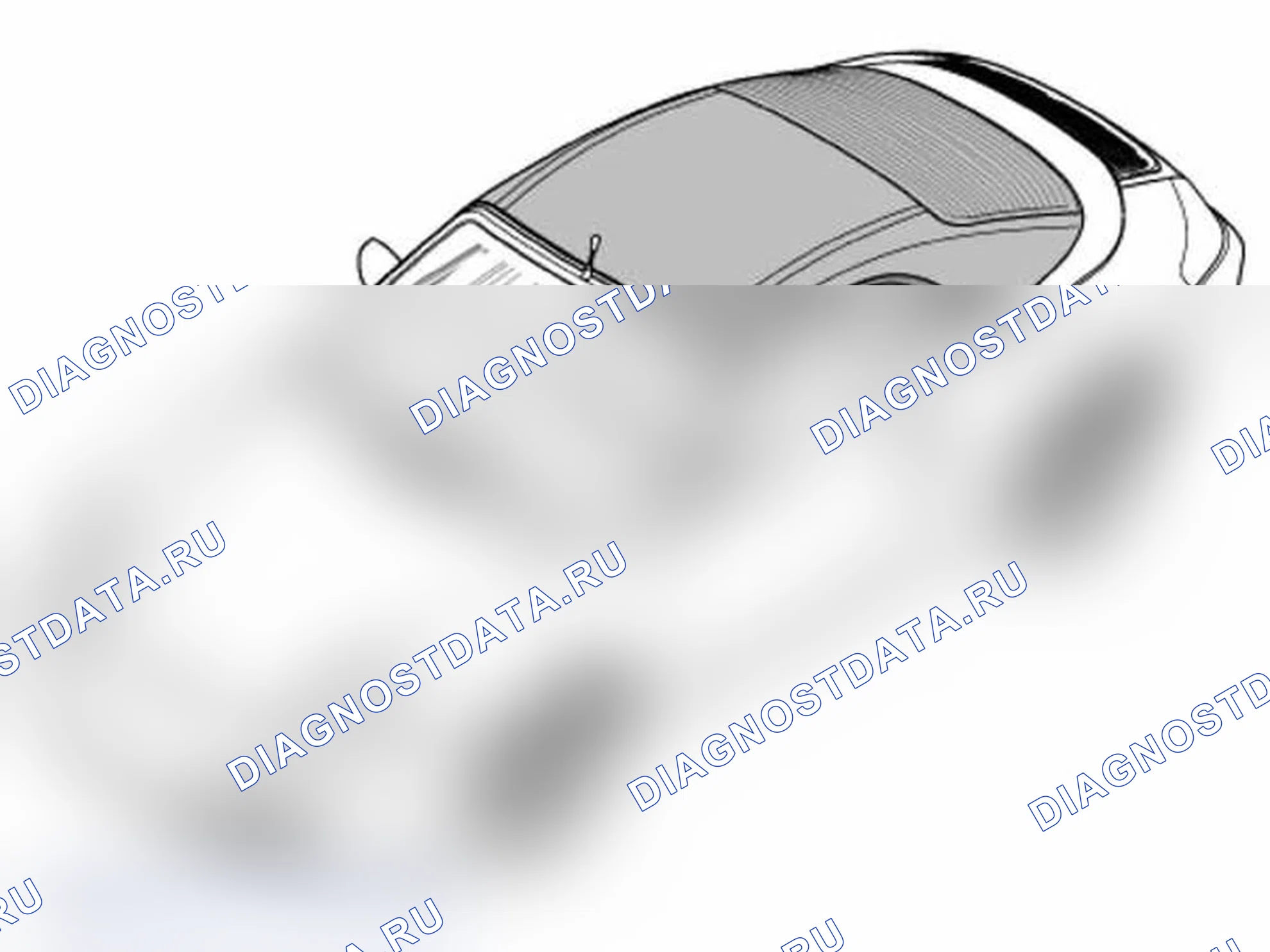Рис. 187: Регулировка жесткого верха. Porsche 911 Carrera 996 рестайлинг
